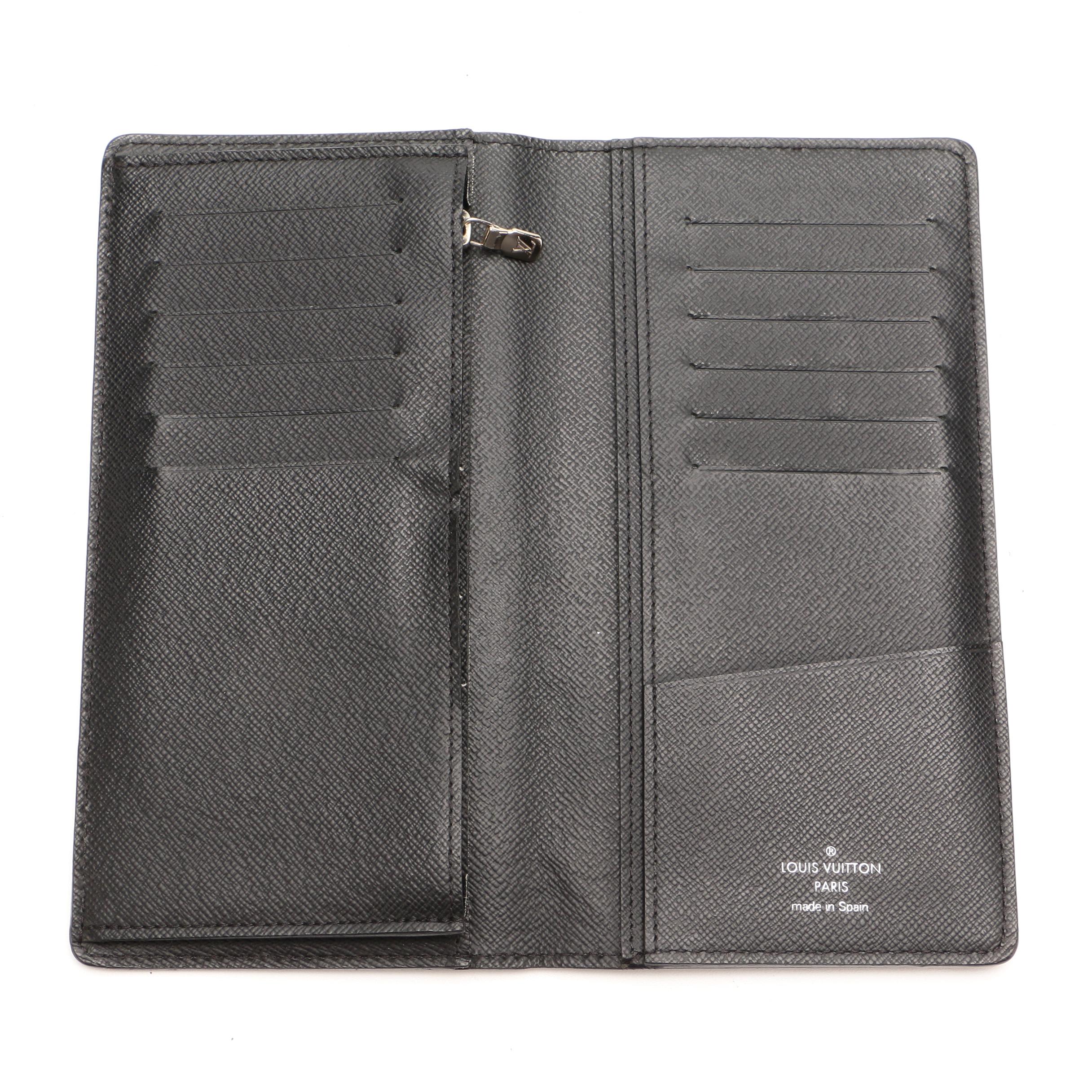 Louis Vuitton Brazza Wallet in Black Epi Leather