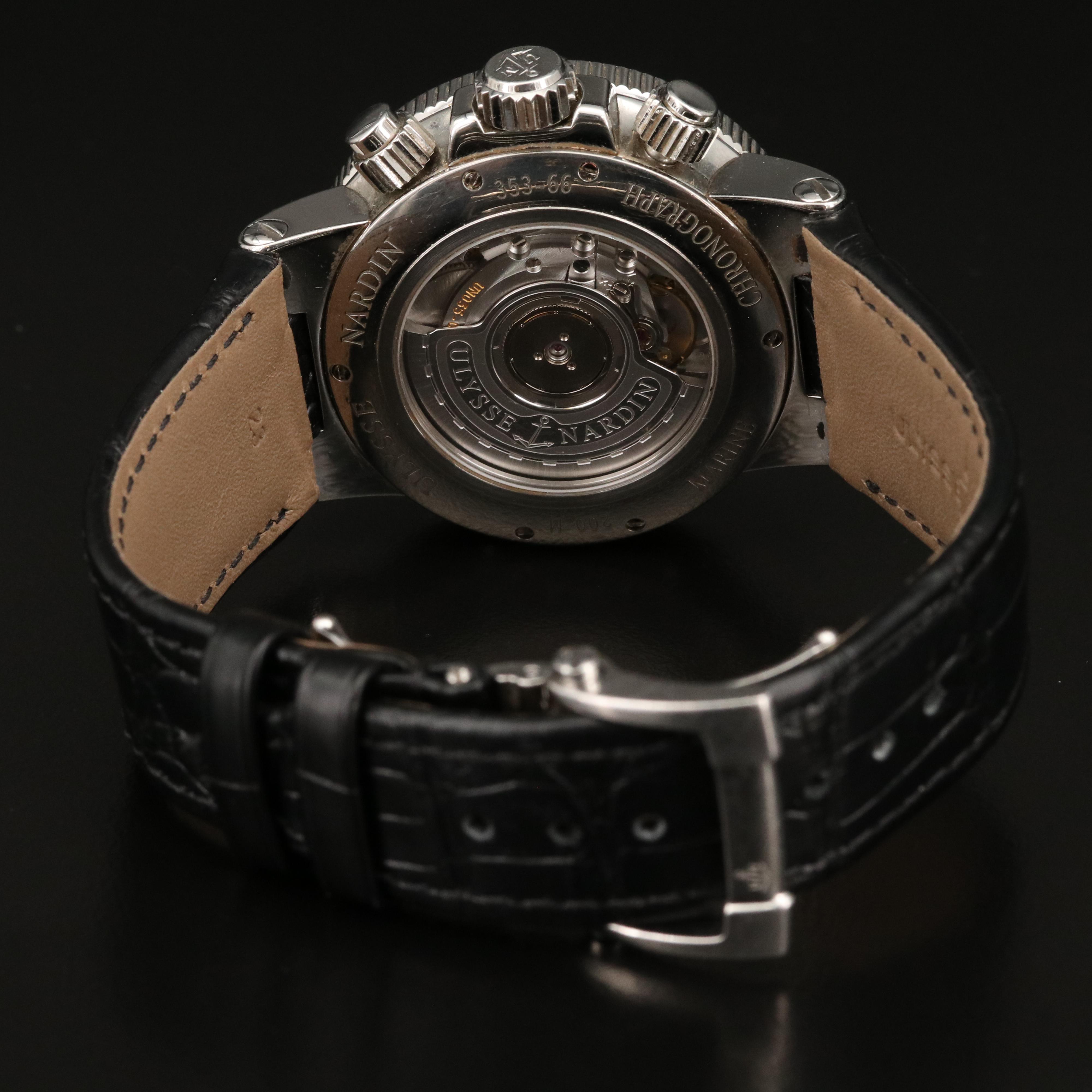 Ulysee Nardin Marine Chronograph Stainless Steel Watch