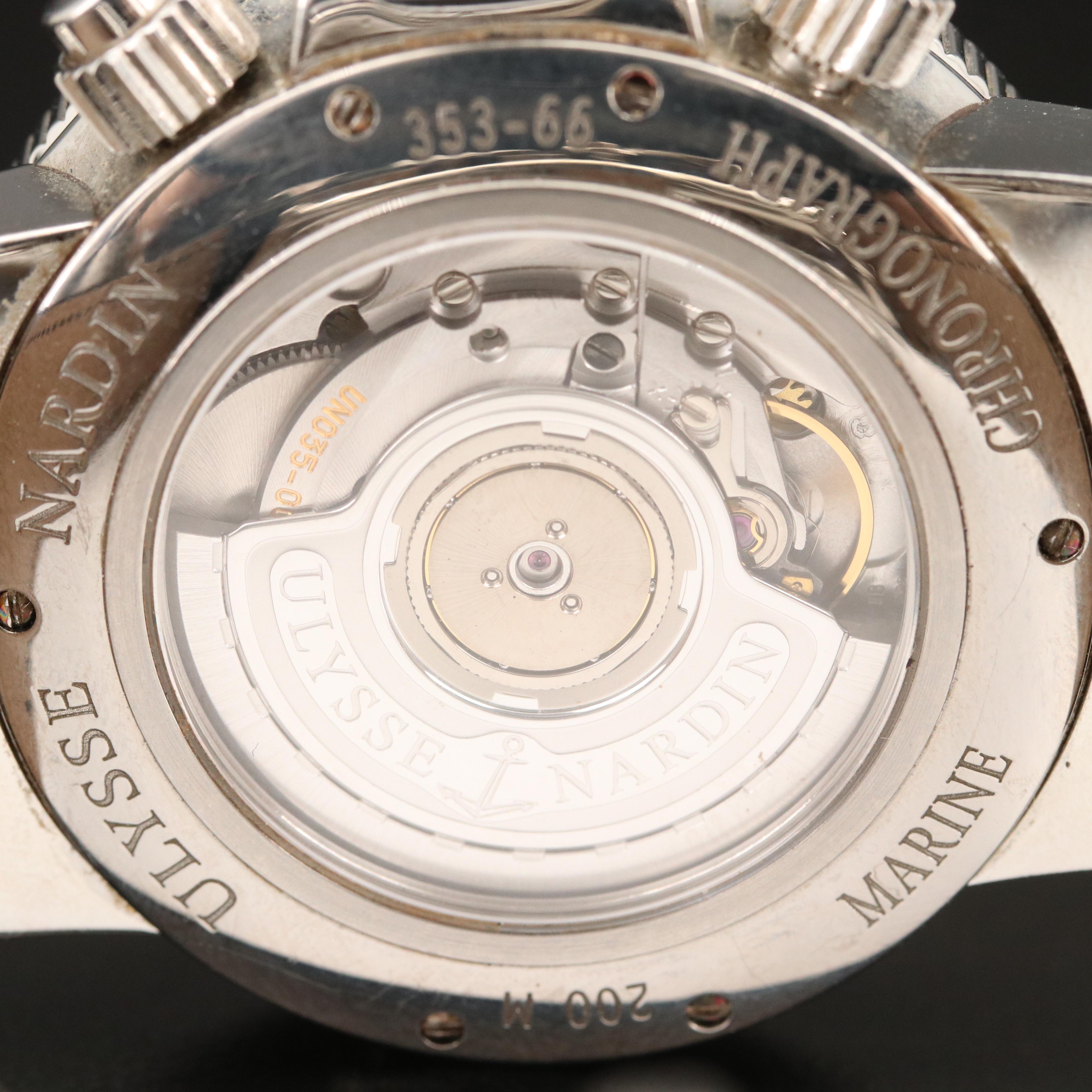 Ulysee Nardin Marine Chronograph Stainless Steel Watch