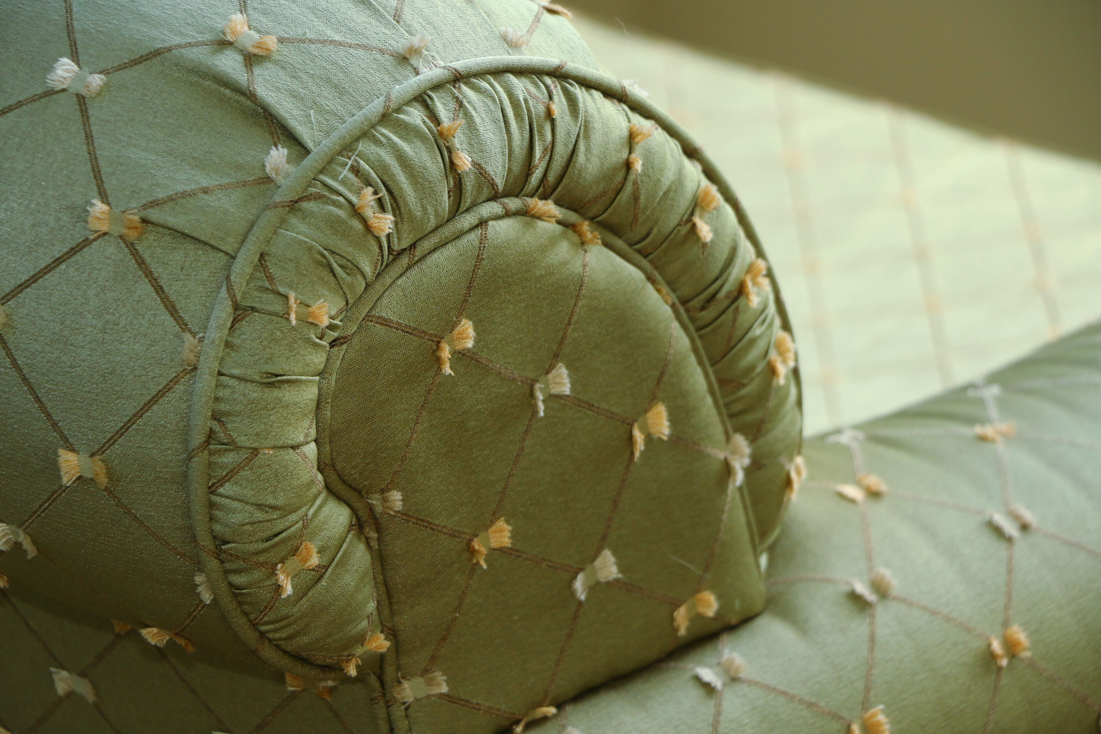 Drexel-Heritage Upholstered Armchair and Ottoman