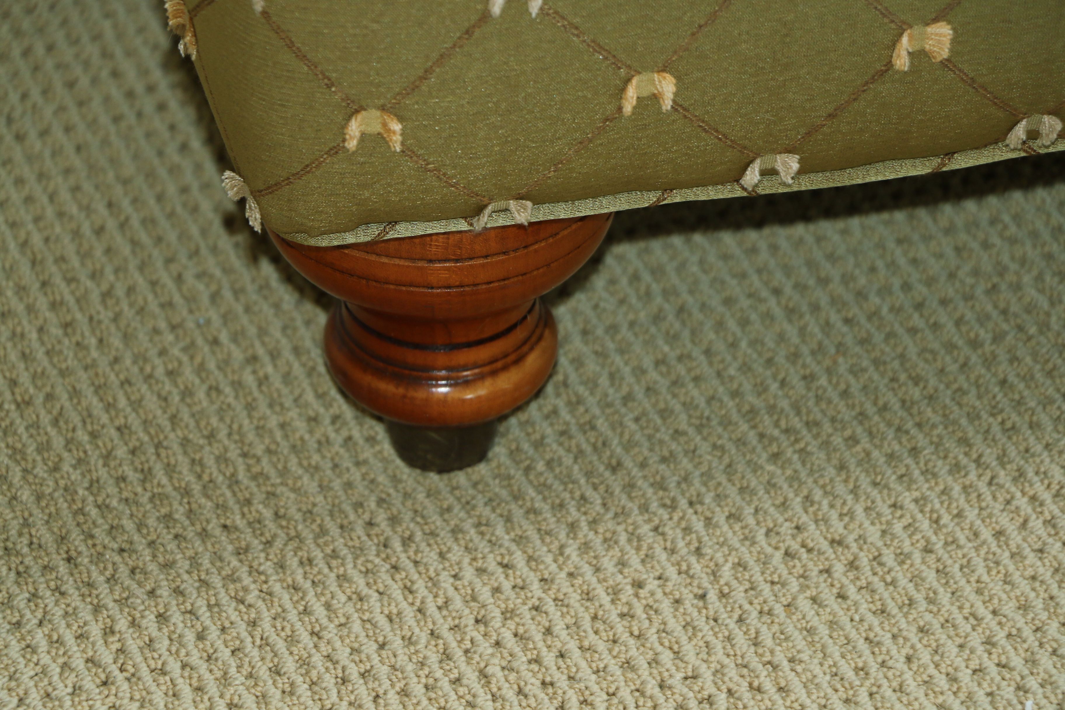 Drexel-Heritage Upholstered Armchair and Ottoman