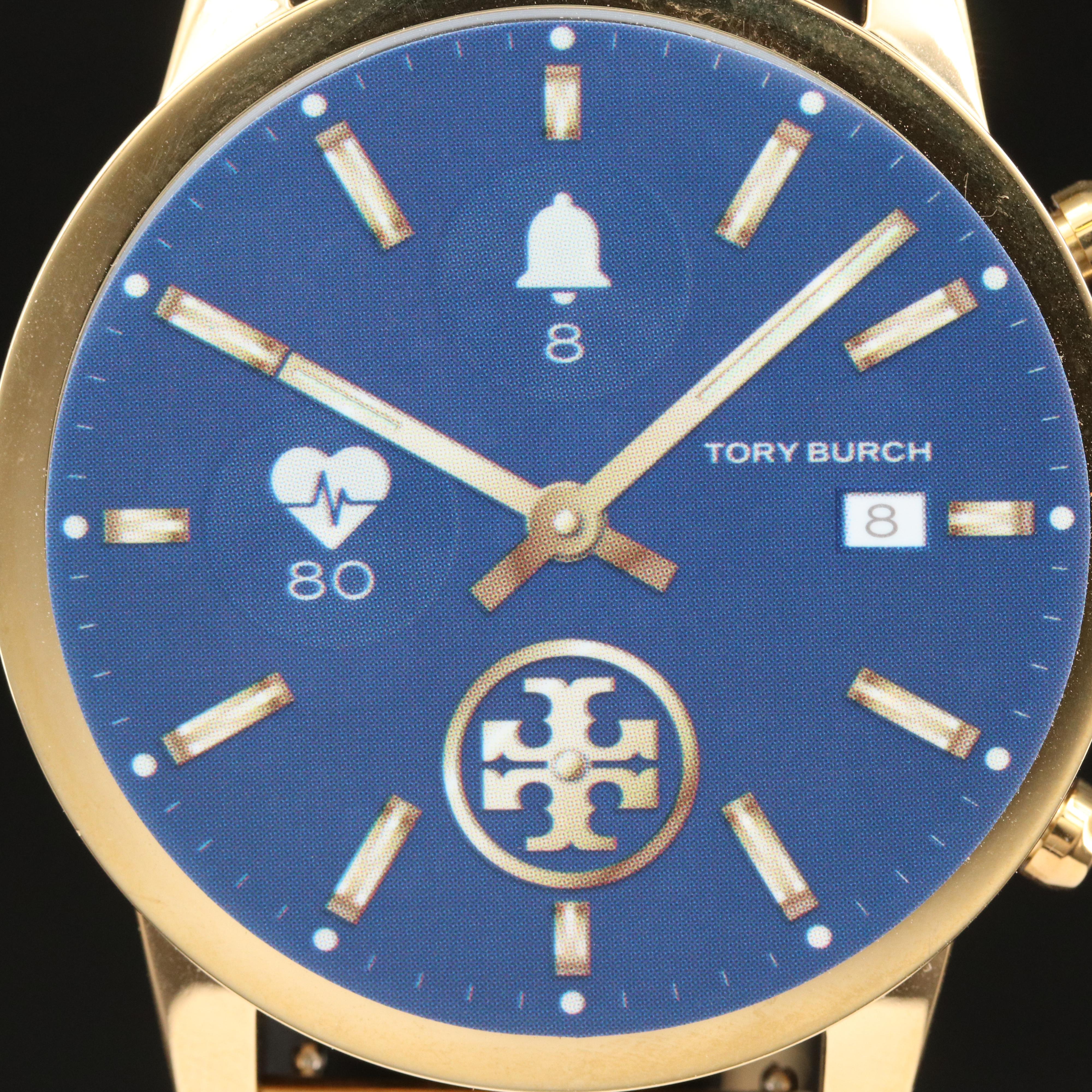 Tory Burch Gigi Tory Track Gold Tone Touchscreen Smart Watch