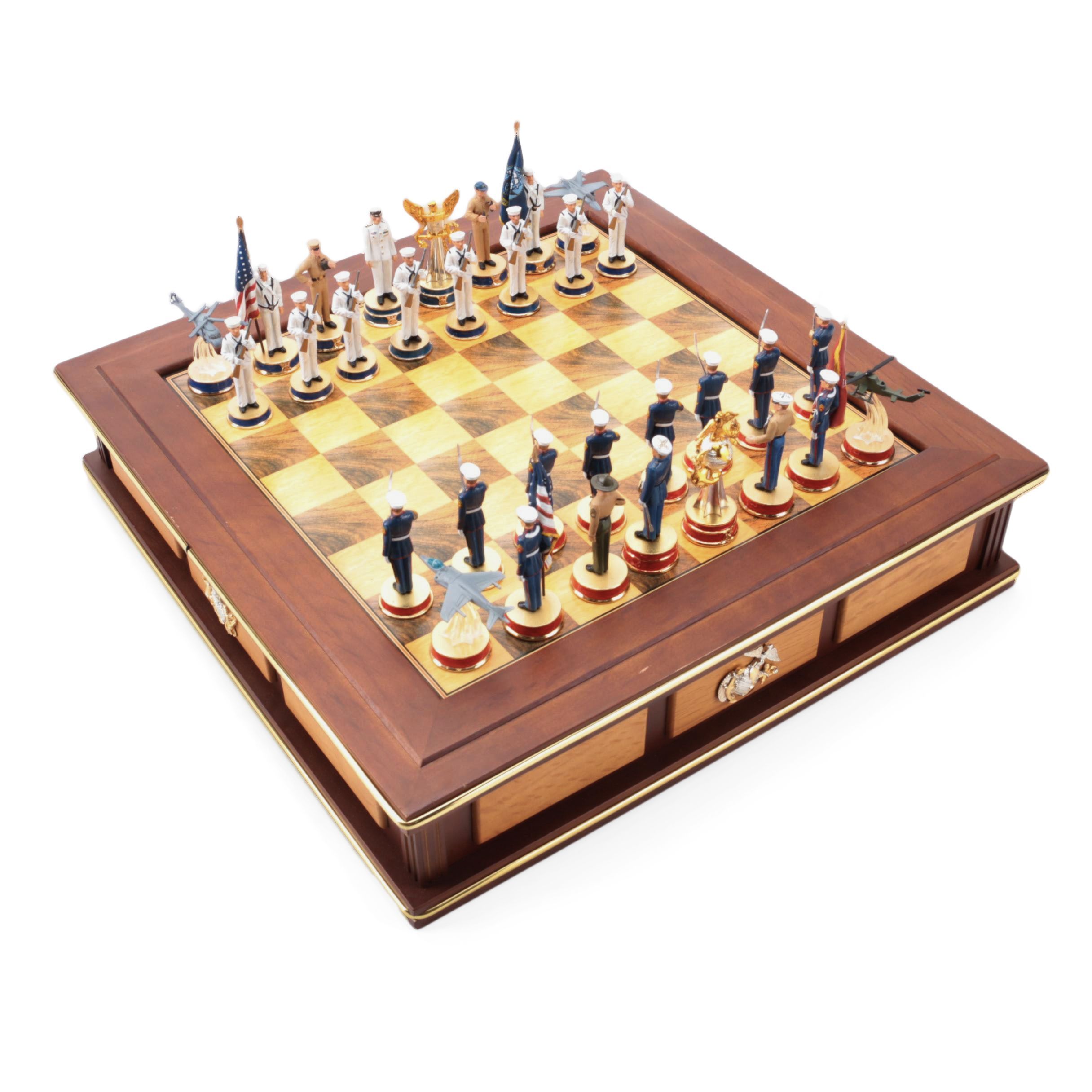 Hamilton Field of Honor US Navy, USMC Chess Set