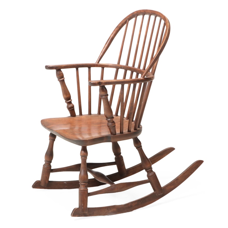 Mayhew Company Colonial Revival Birch Rocking Chair