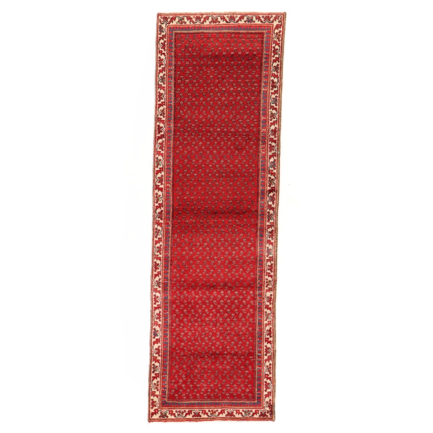 3' x 9'8 Hand-Knotted Persian Mir Carpet Runner