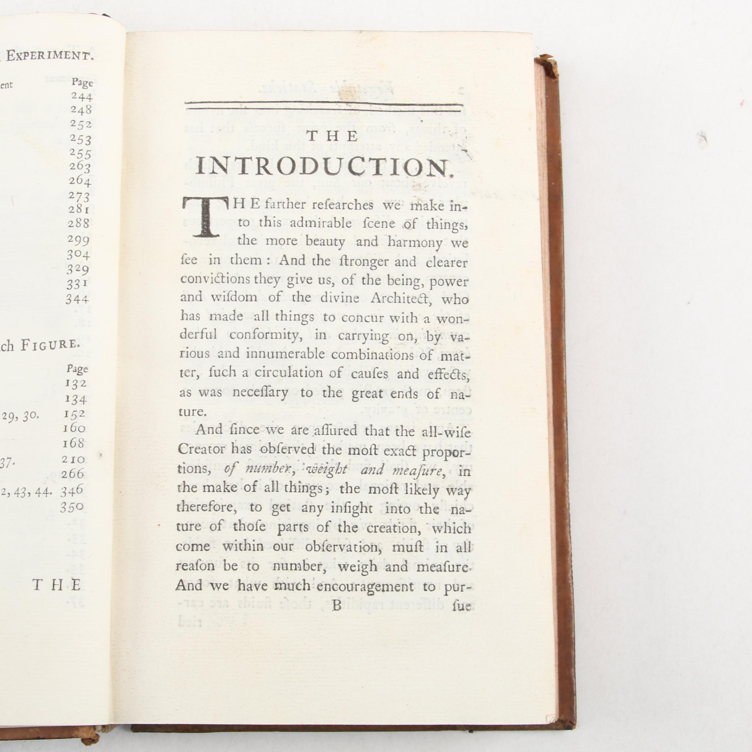 "Statical Essays" Third Edition by Stephen Hales, 1738