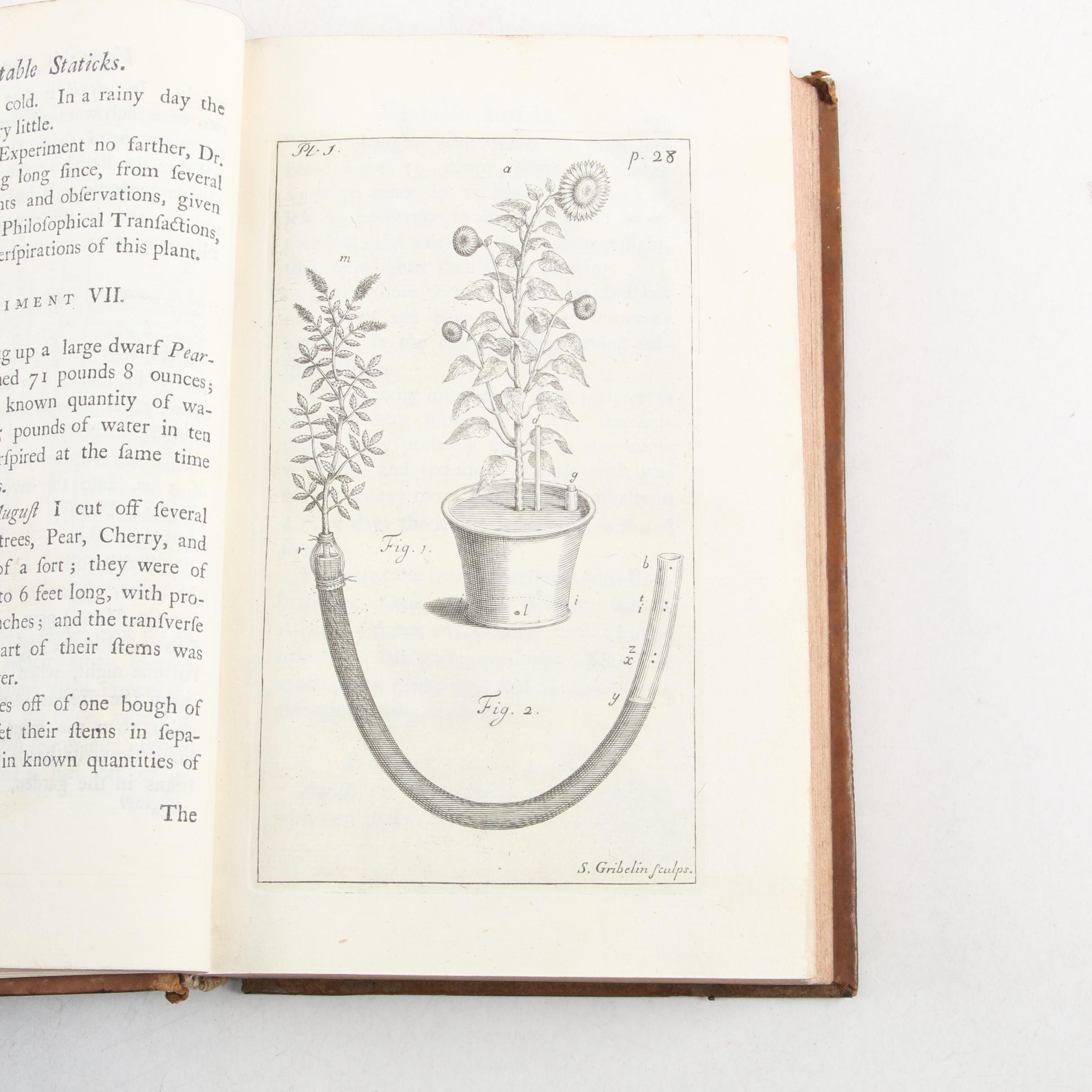 "Statical Essays" Third Edition by Stephen Hales, 1738