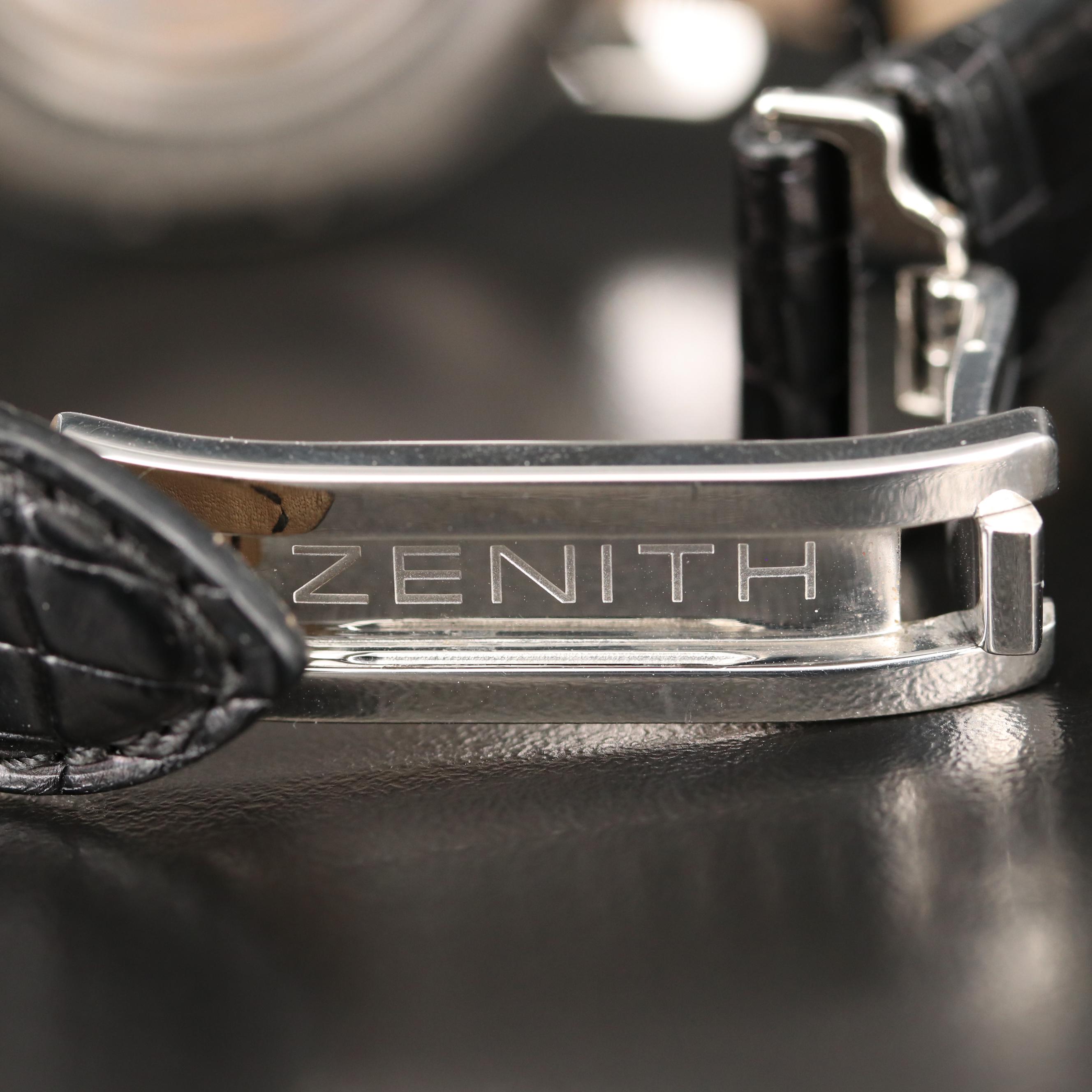 Zenith "Chronomaster XXT Open Grande Date" Stainless Steel Watch