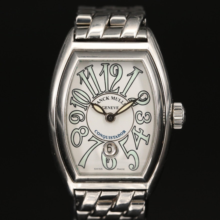 Franck Muller Conquistador Lady Stainless Steel Wristwatch