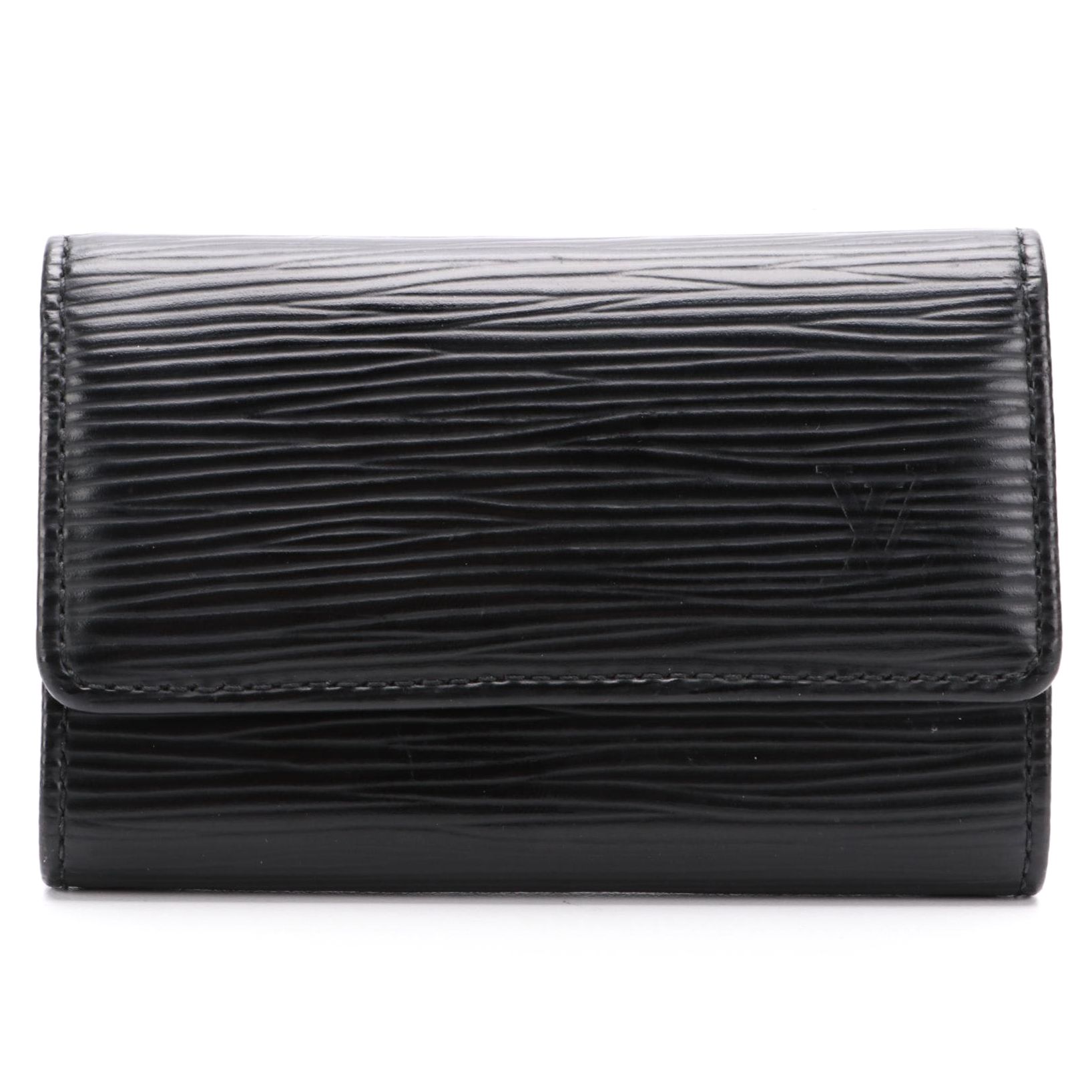 Louis Vuitton Six-Key Holder in Black Epi Leather