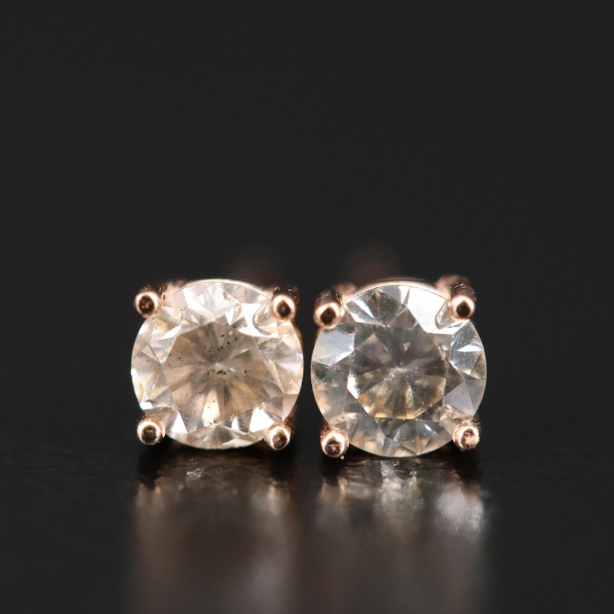 14K 0.57 CTW Diamond Stud Earrings