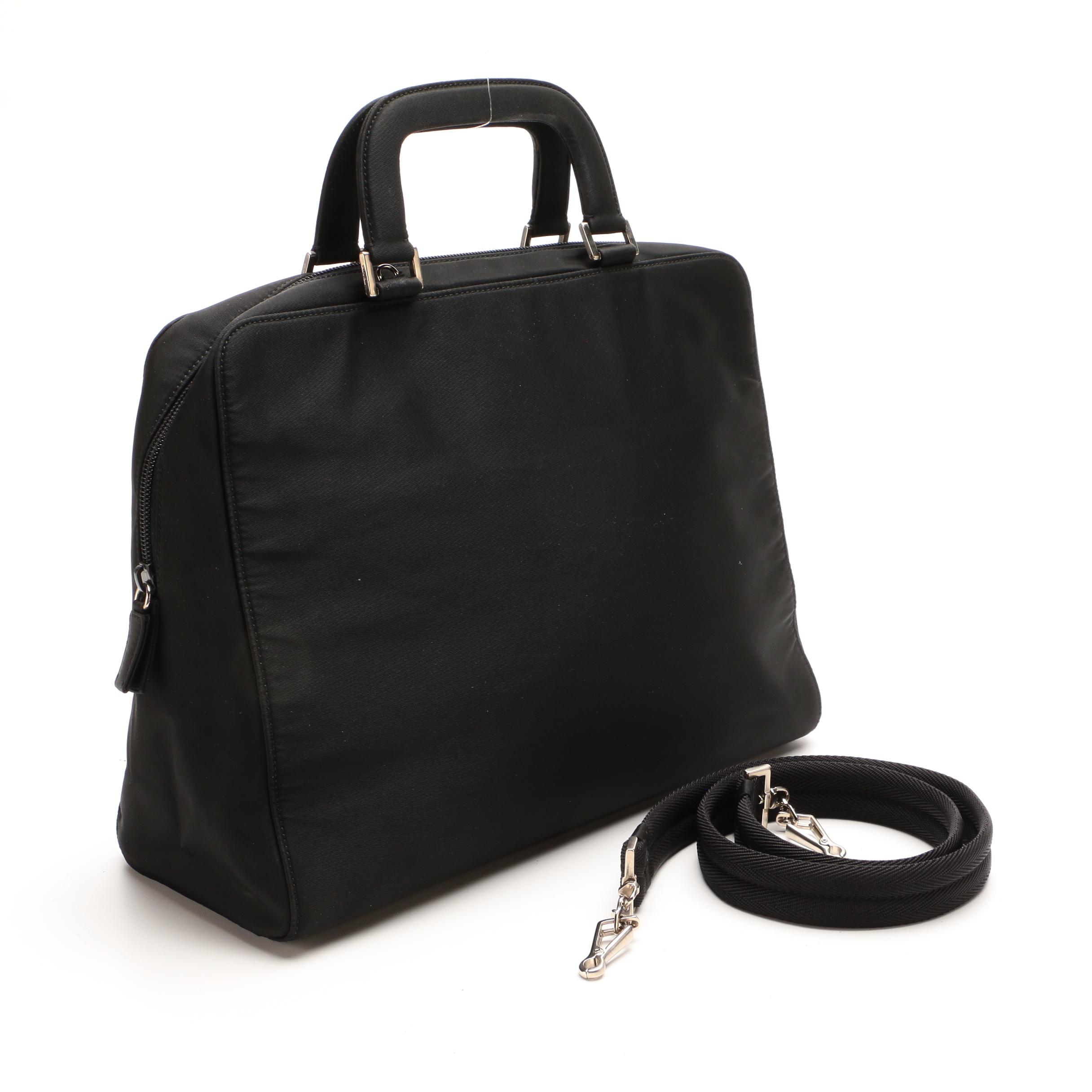 Prada Two-Way Satchel in Black Tessuto Nylon