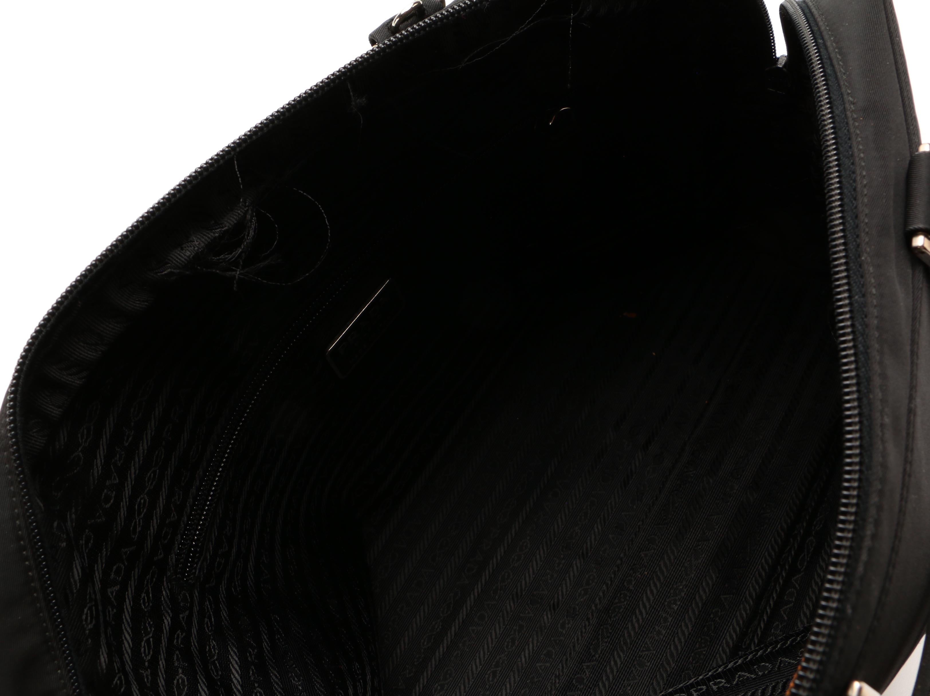 Prada Two-Way Satchel in Black Tessuto Nylon