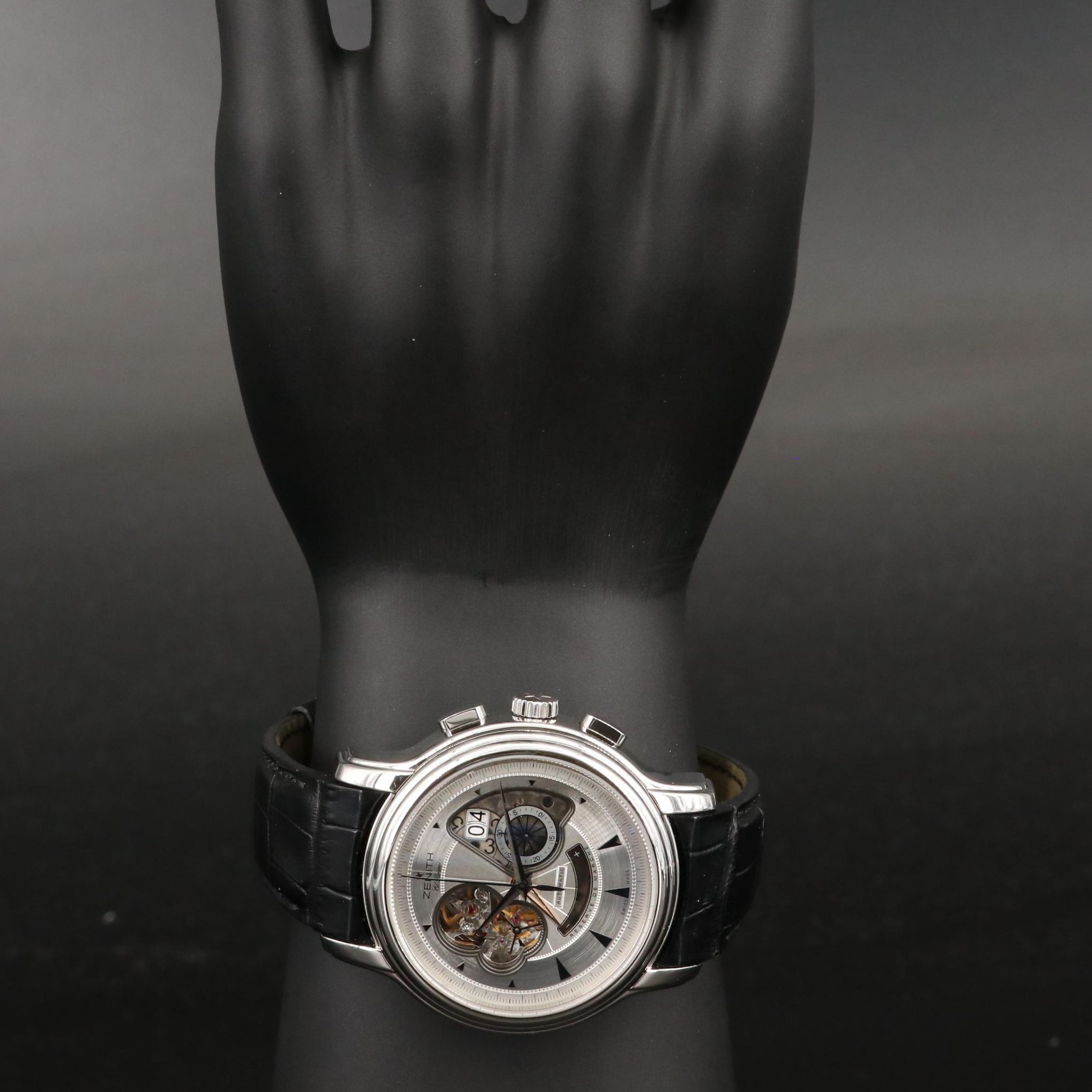 Zenith "Chronomaster XXT Open Grande Date" Stainless Steel Watch