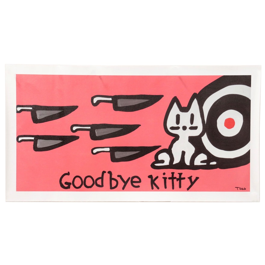 Todd Goldman Giclée "Goodbye Kitty"