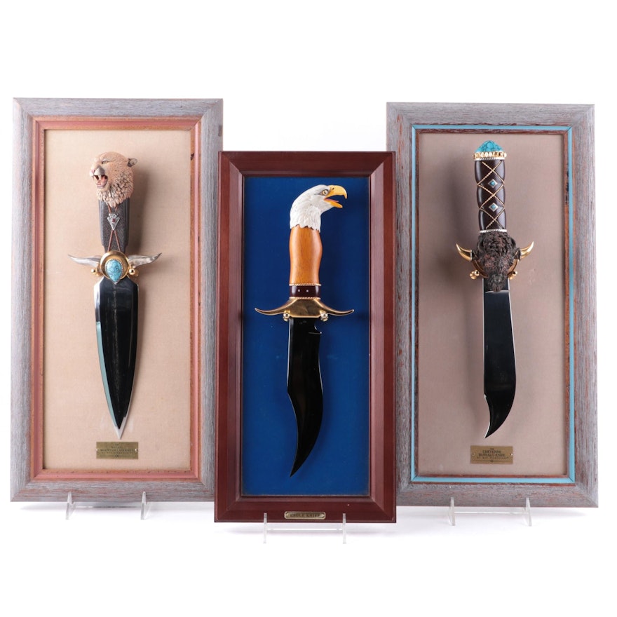 Ben Nighthorse "Navajo Mountain Lion", "Cheyenne Buffalo", and Other Knives