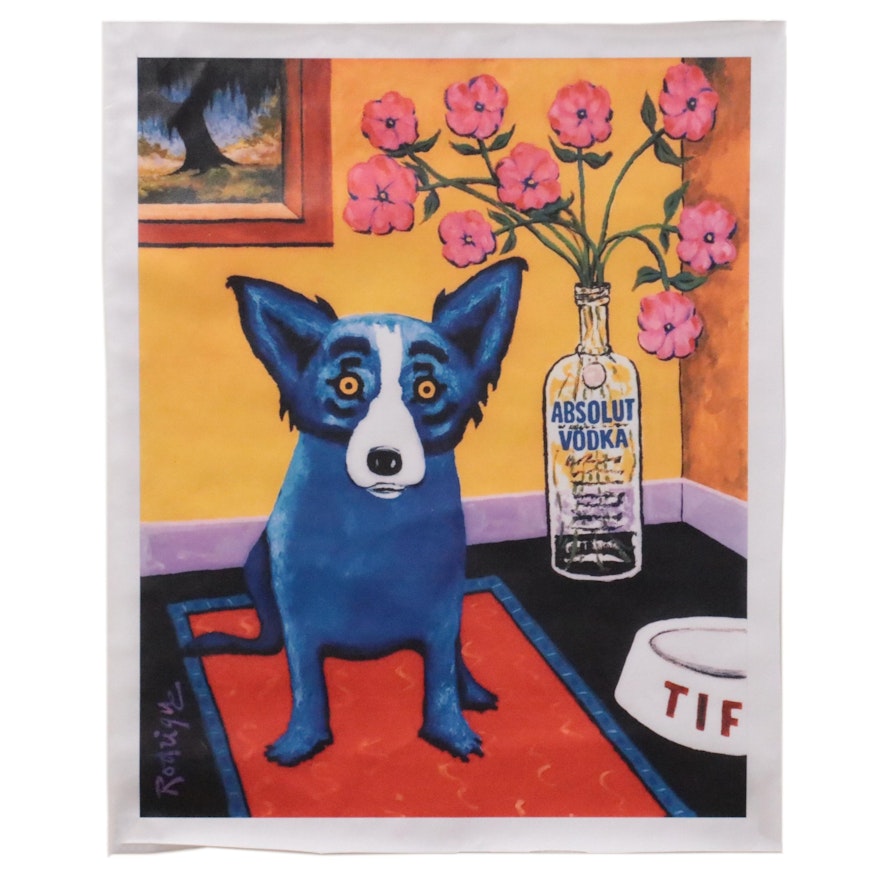 Giclée after George Rodrigue of "Blue Dog"