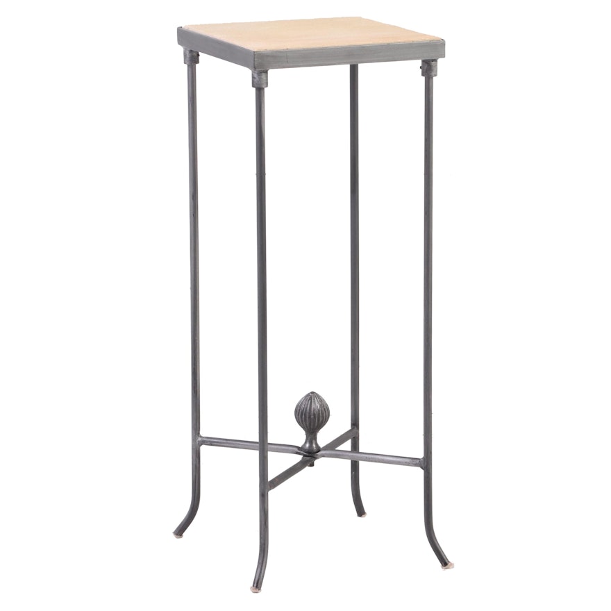 Alex & Ivy Iron and Stone Top Stand
