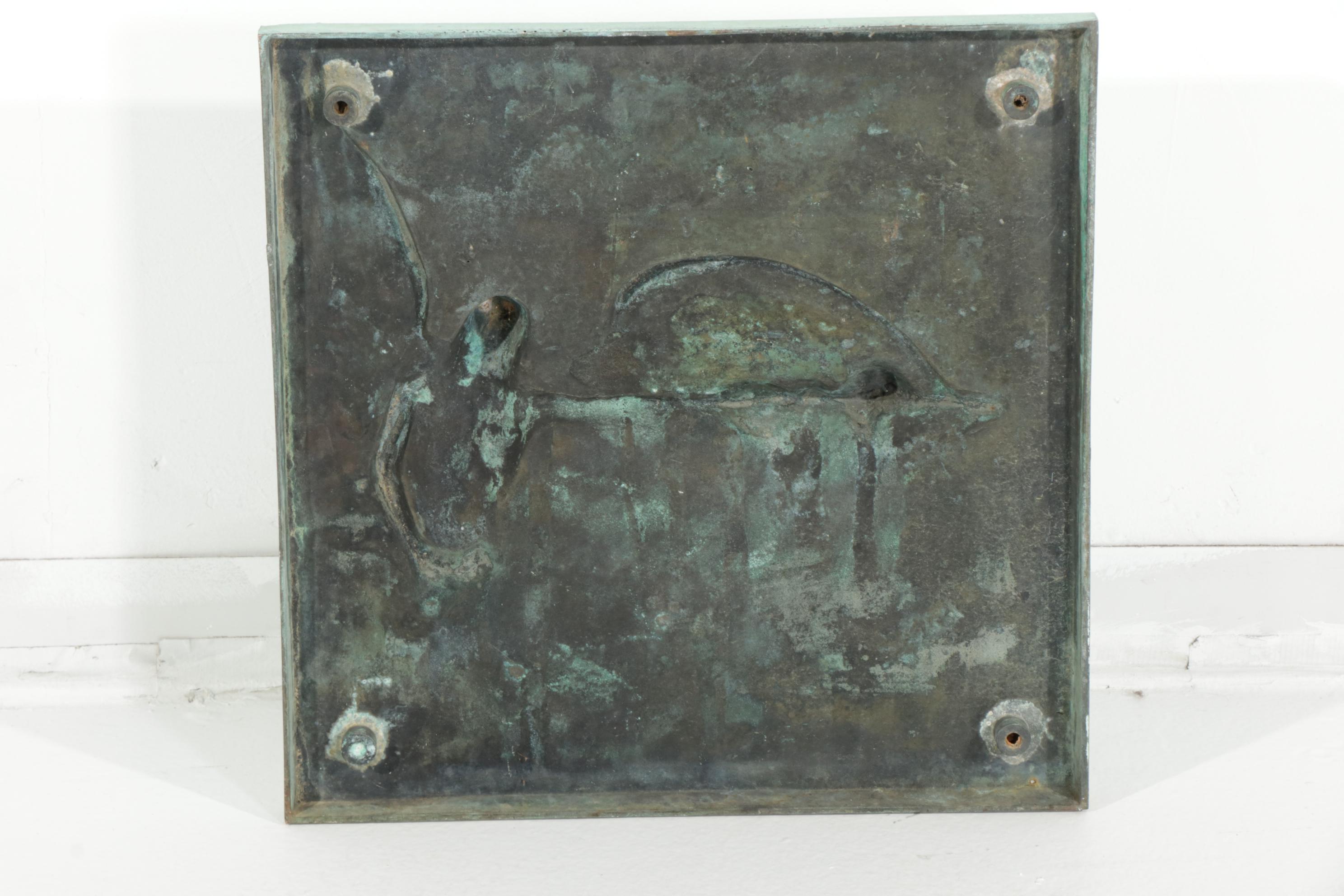 Louis Ragot Patinated Cast Metal Father Time Sundial, Early 20th Century