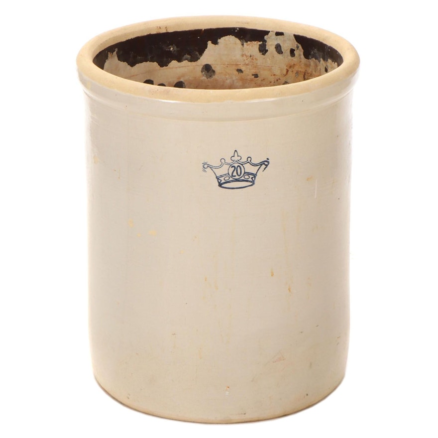 Ransbottom 20-Gallon Stoneware Crock