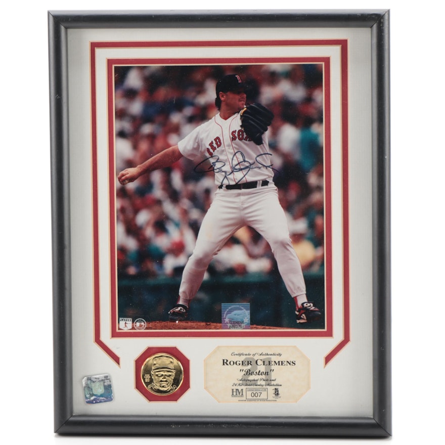 Highland Mint Roger Clemens "Rocket" Signed Limited Edition Photo Print, 1990s