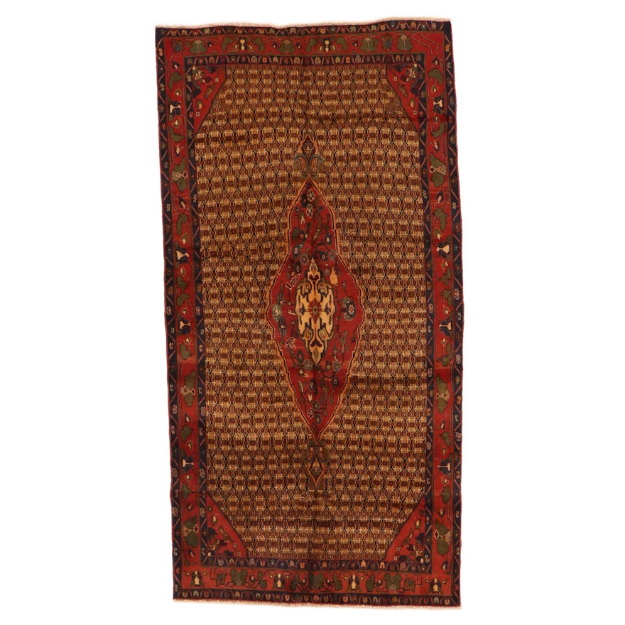 4'9 x 9'6 Hand-Knotted Persian Kolyai Area Rug