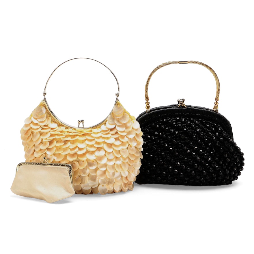 Expressions NYC and Other Bead and Shell Embellished Handbags