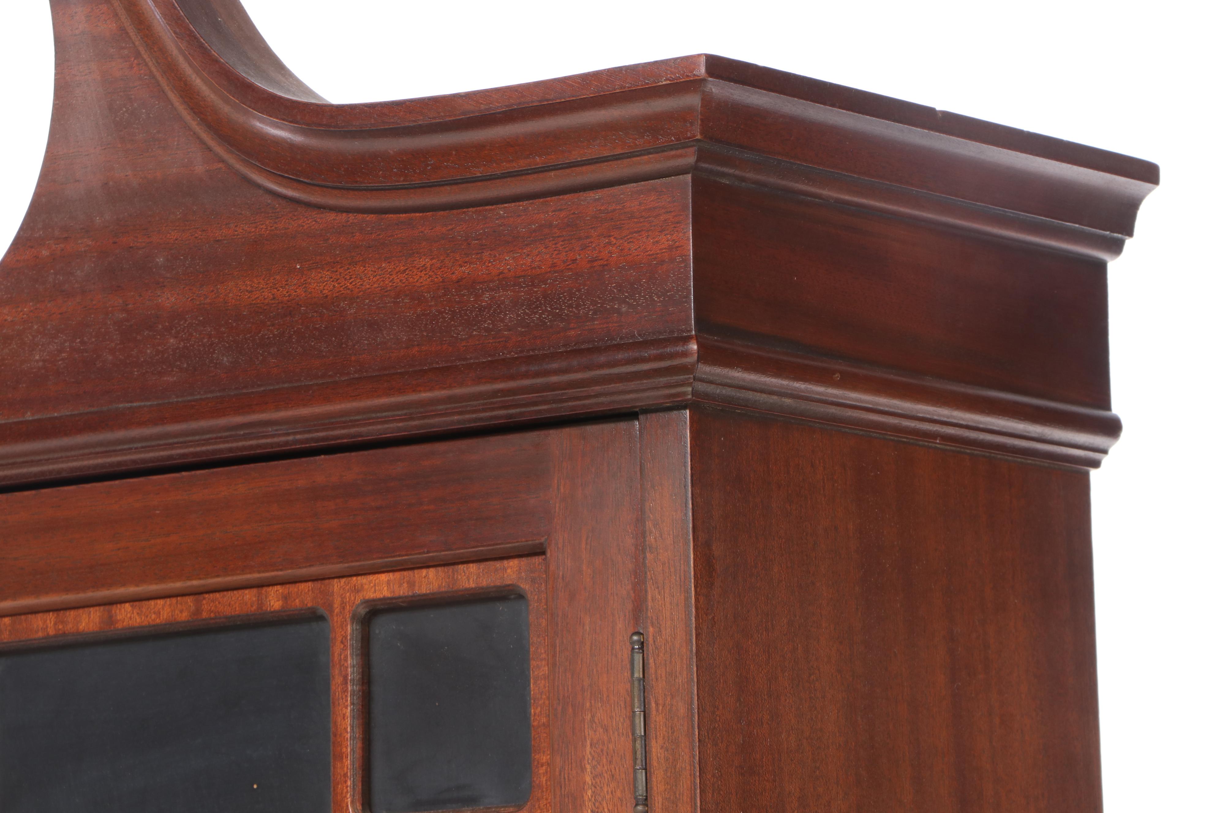 Maddox Chippendale Style Mahogany Secretary Bookcase, Mid-20th Century