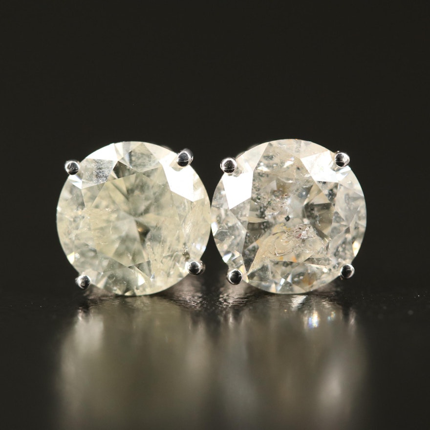 14K 4.90 CTW Diamond Stud Earrings