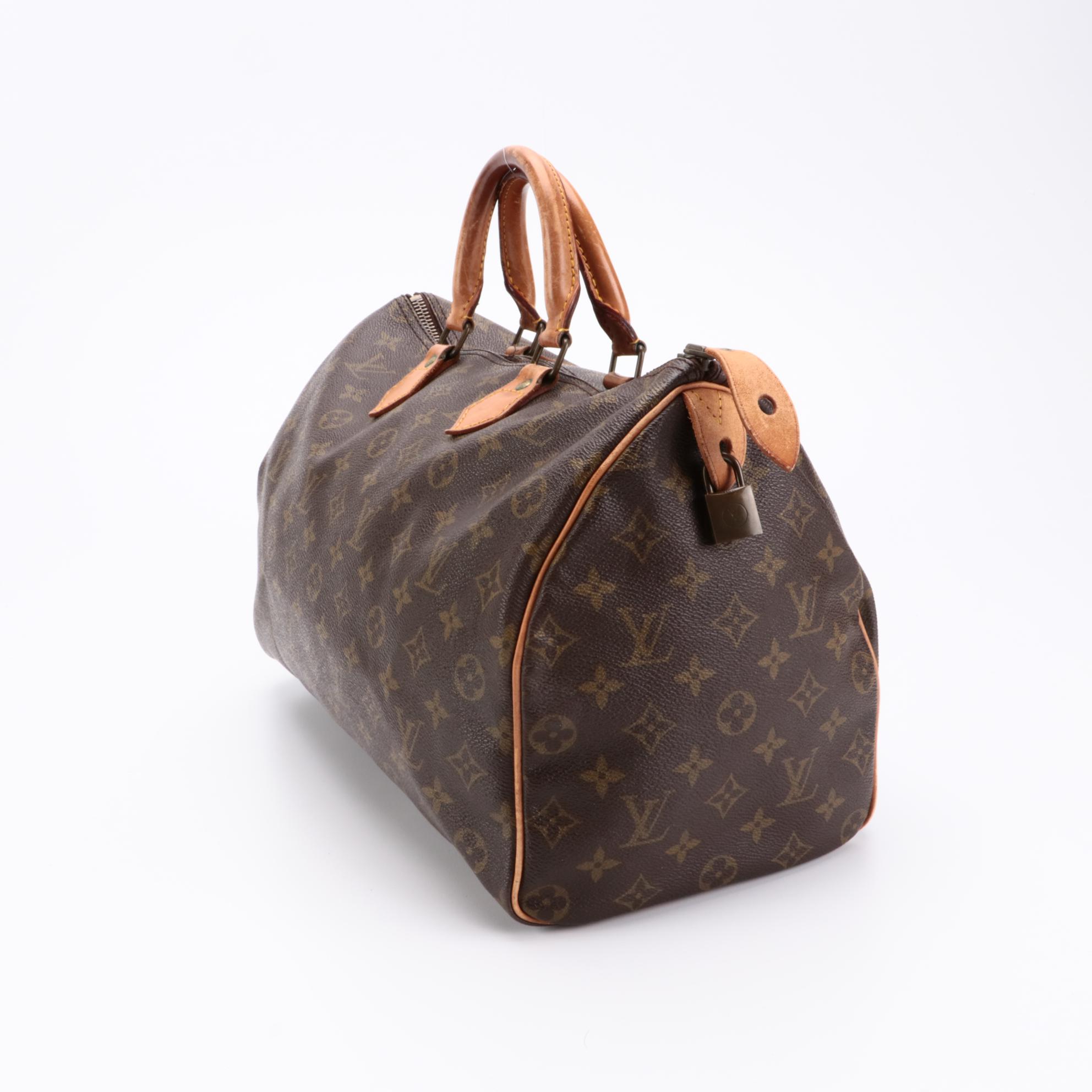 Louis Vuitton Speedy 35 in Monogram Canvas and Vachetta Leather