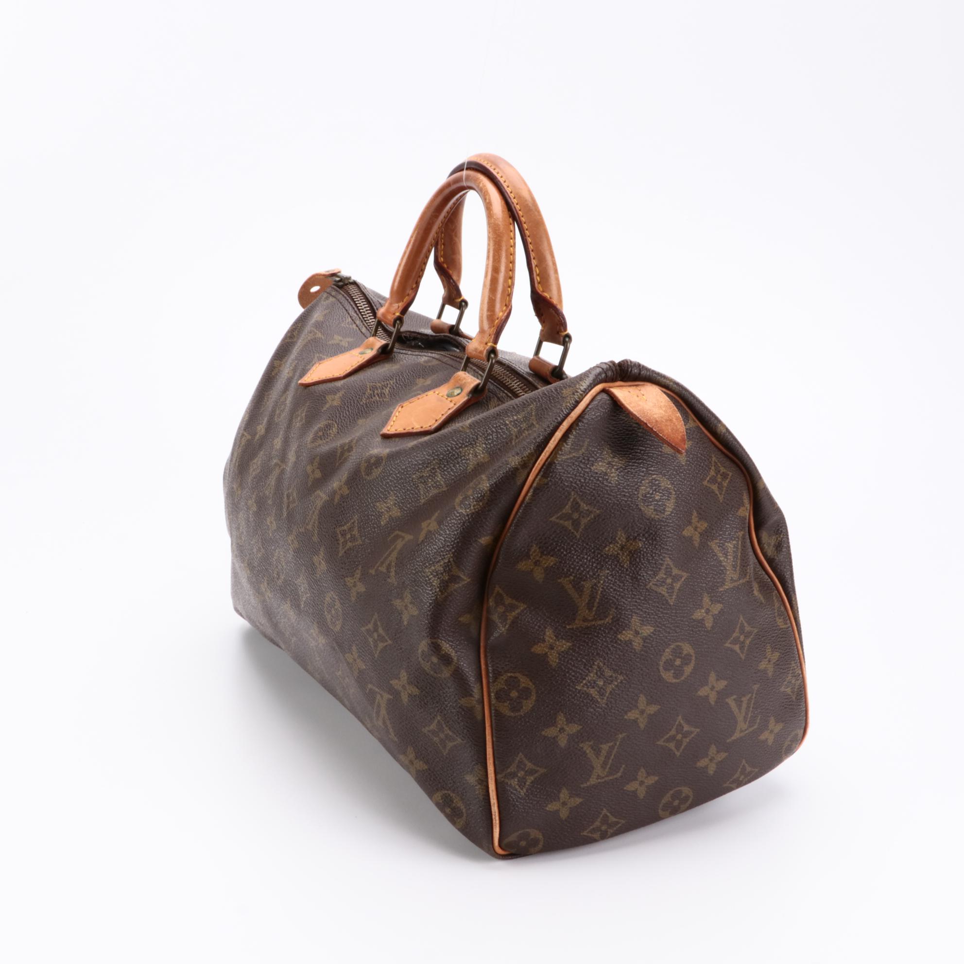 Louis Vuitton Speedy 35 in Monogram Canvas and Vachetta Leather