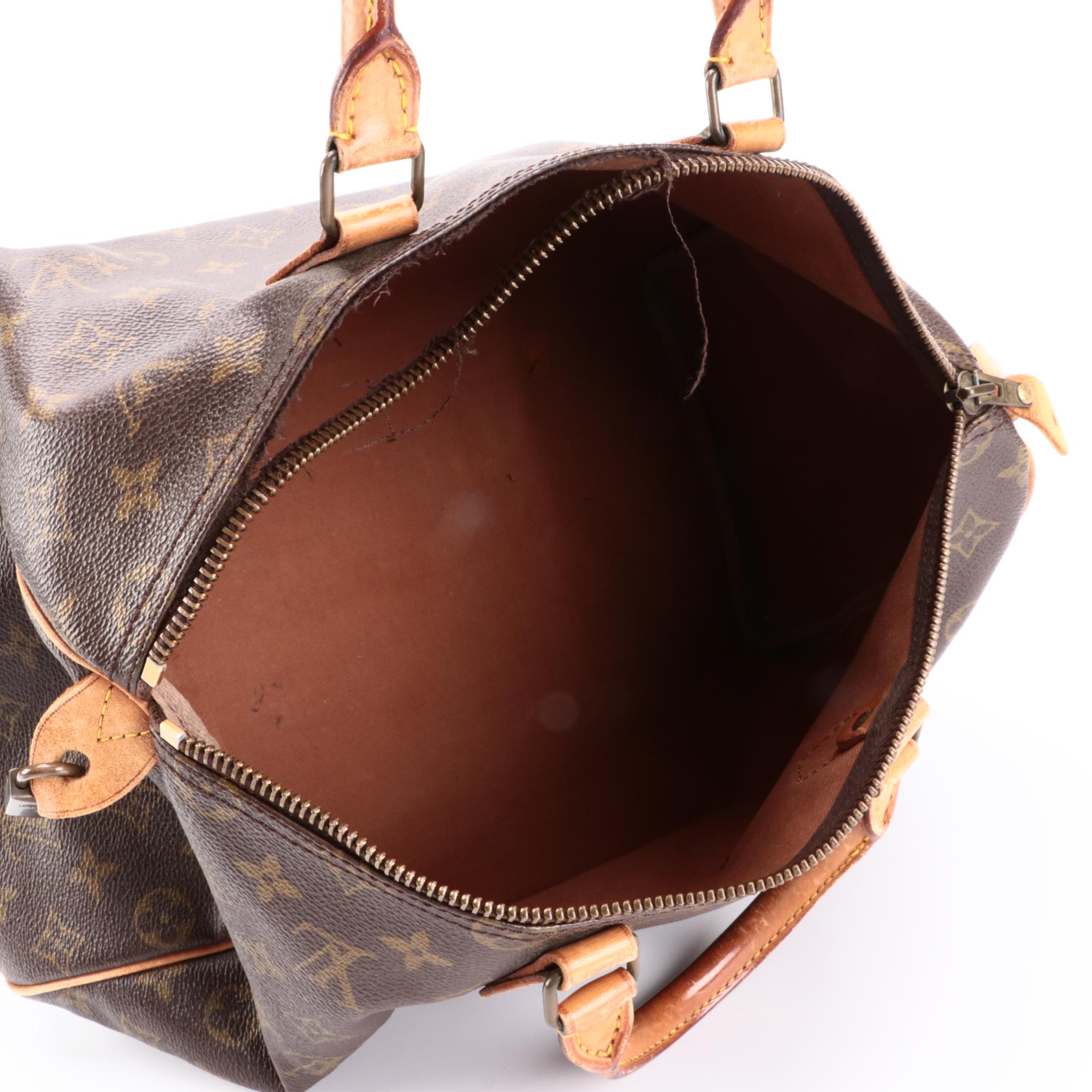 Louis Vuitton Speedy 35 in Monogram Canvas and Vachetta Leather