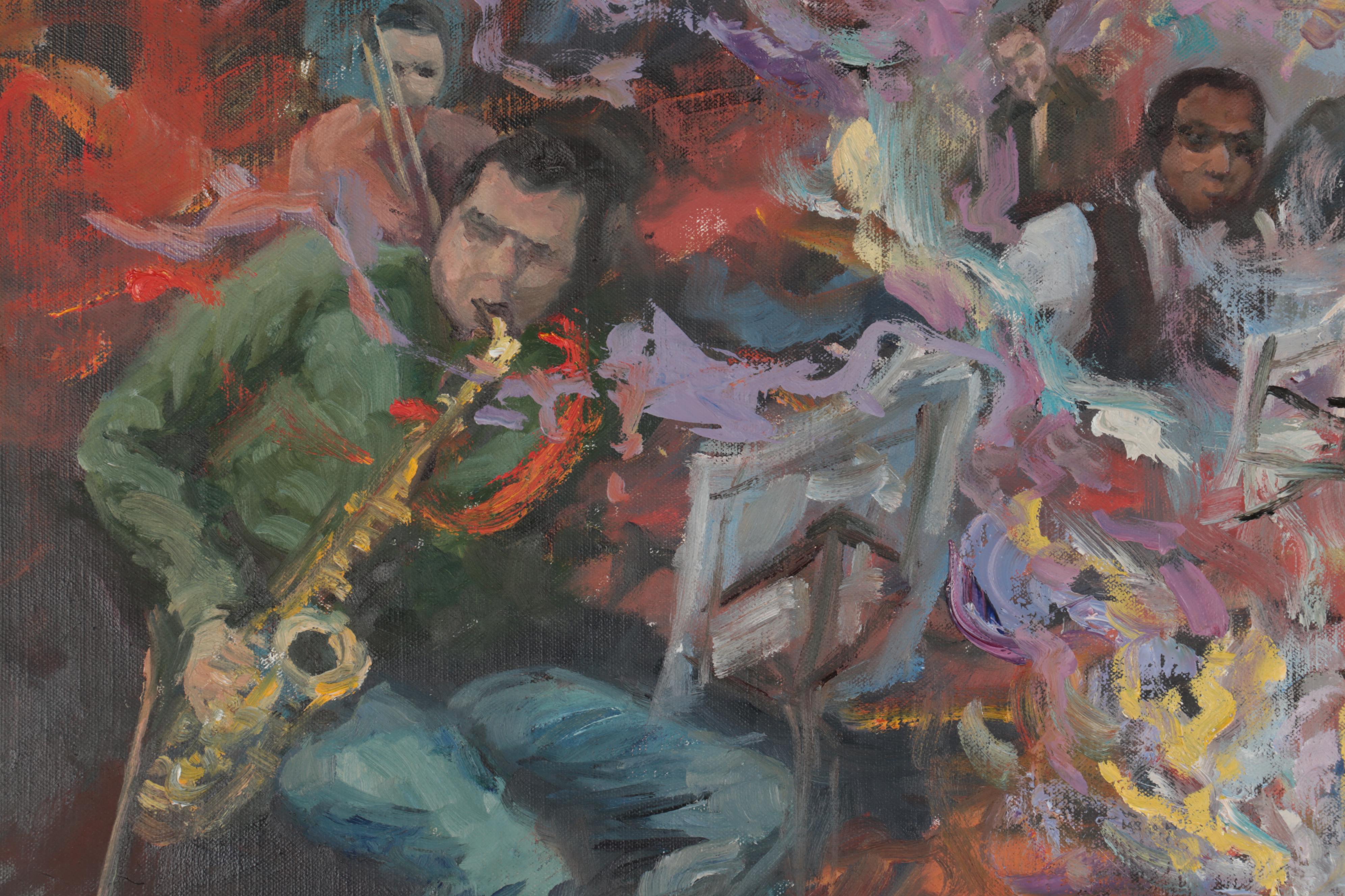 Kaz Ooka Large-Scale Oil Painting "Monk Playing Around," 2008