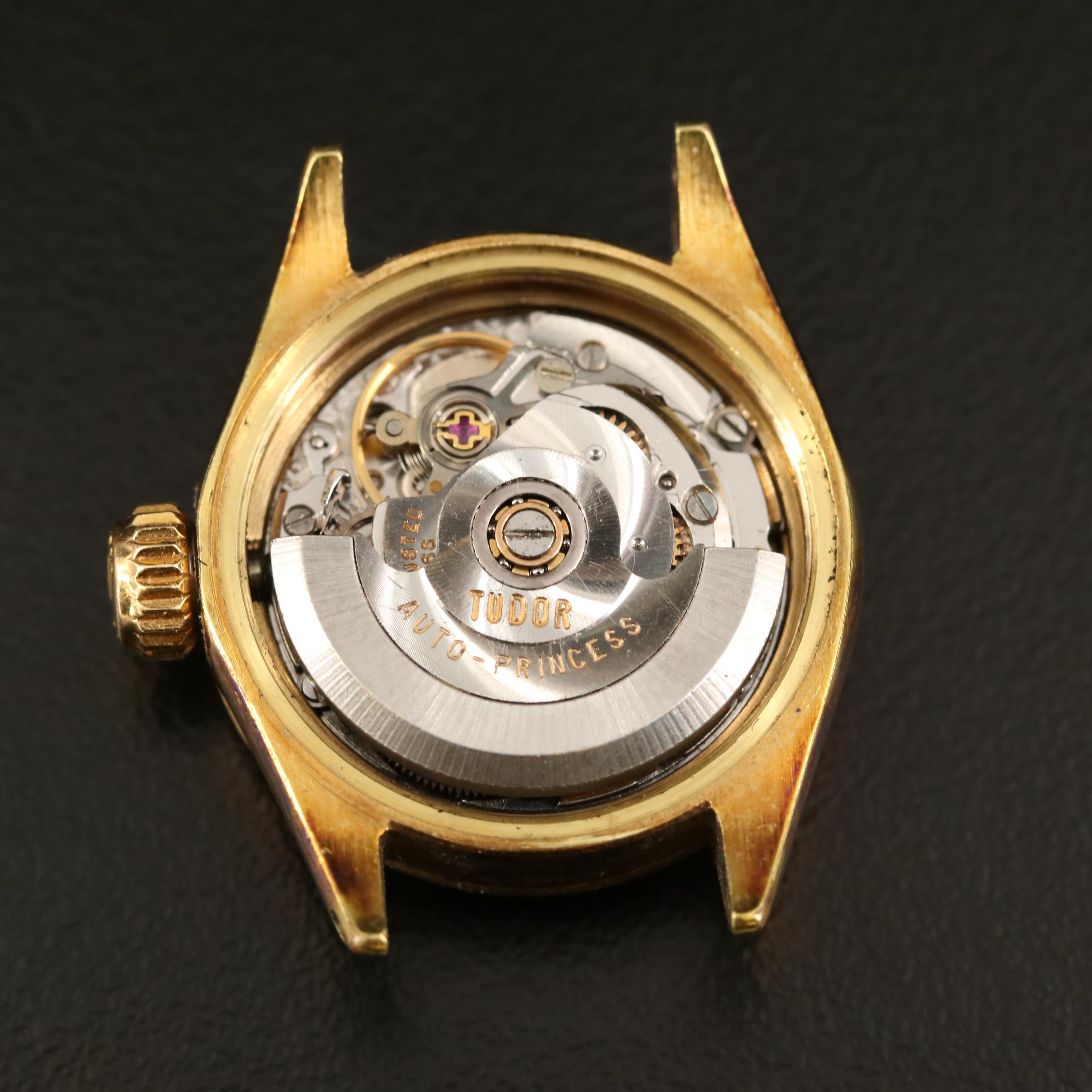 1972 Tudor Princess Oysterdate Gold Plate and Stainless Steel Watch