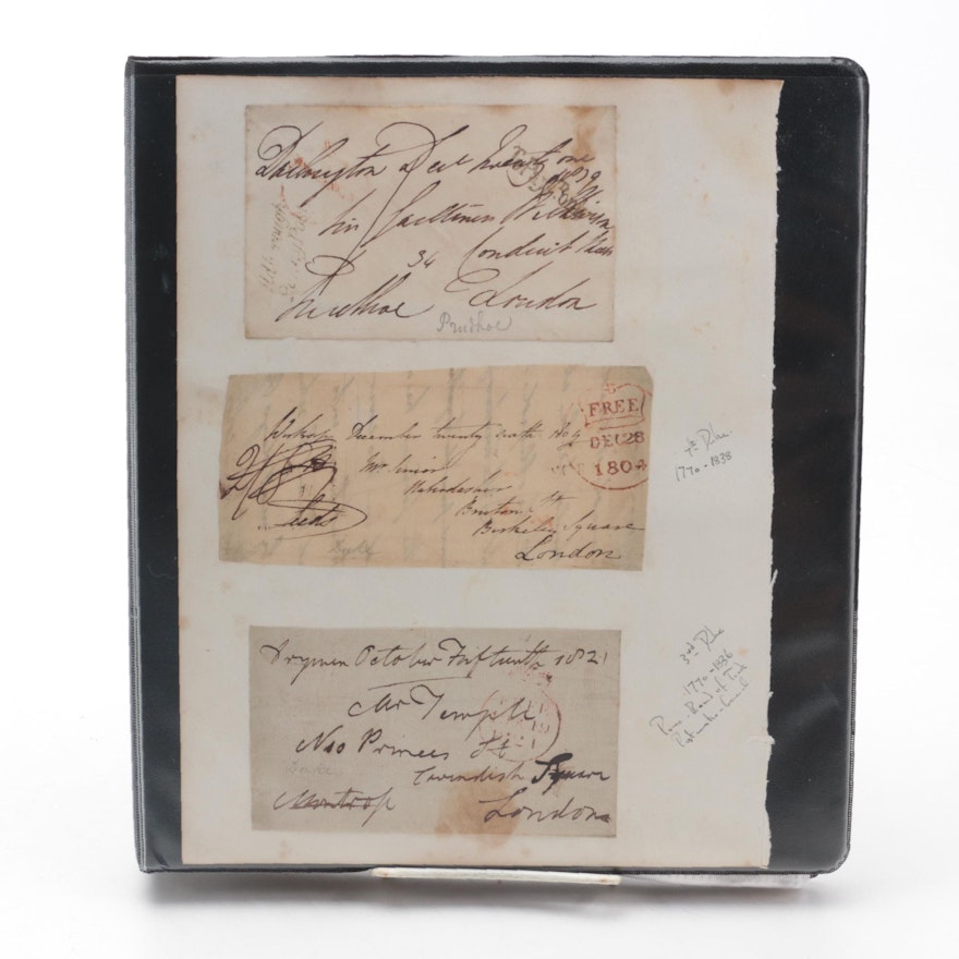 Handwritten Letters by King Oscar of Sweden and Norway, More, 1820 - 1933