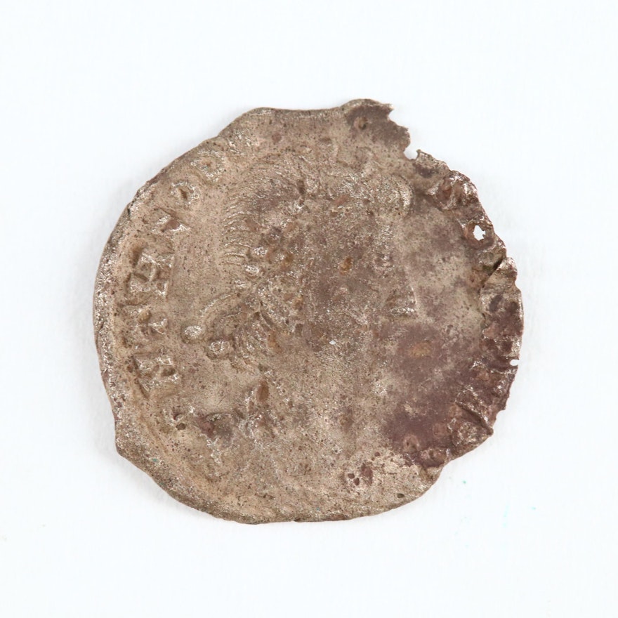 Ancient Roman Imperial AR Siliqua of Theodocius I, 379–395 AD