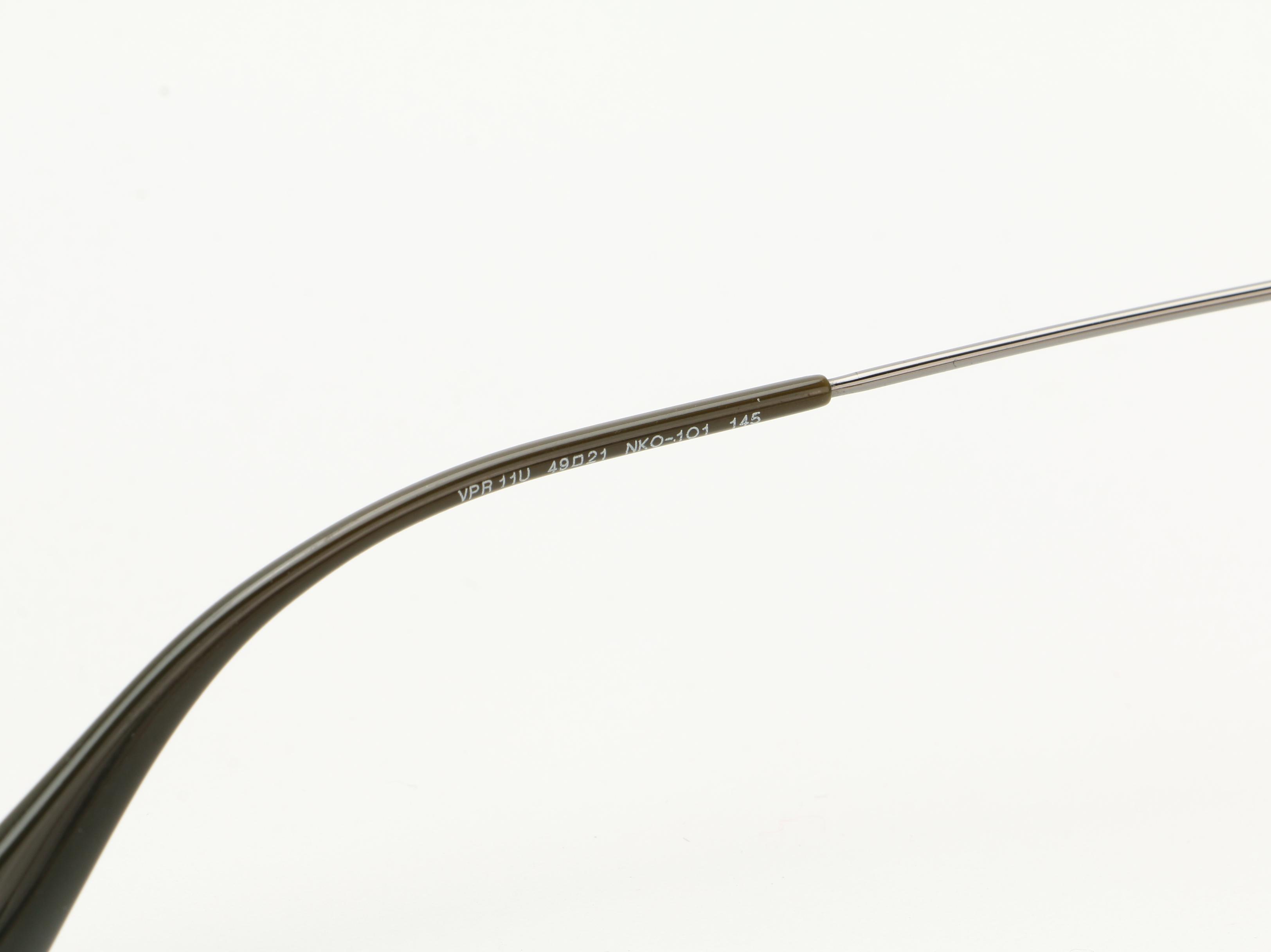 Prada VPR11U Light Brown Horn-Rimmed Eyeglasses