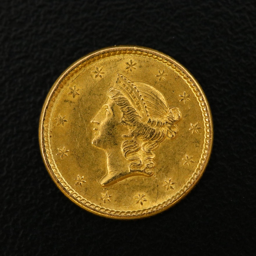 1851 Liberty Head Type 1 Gold Dollar