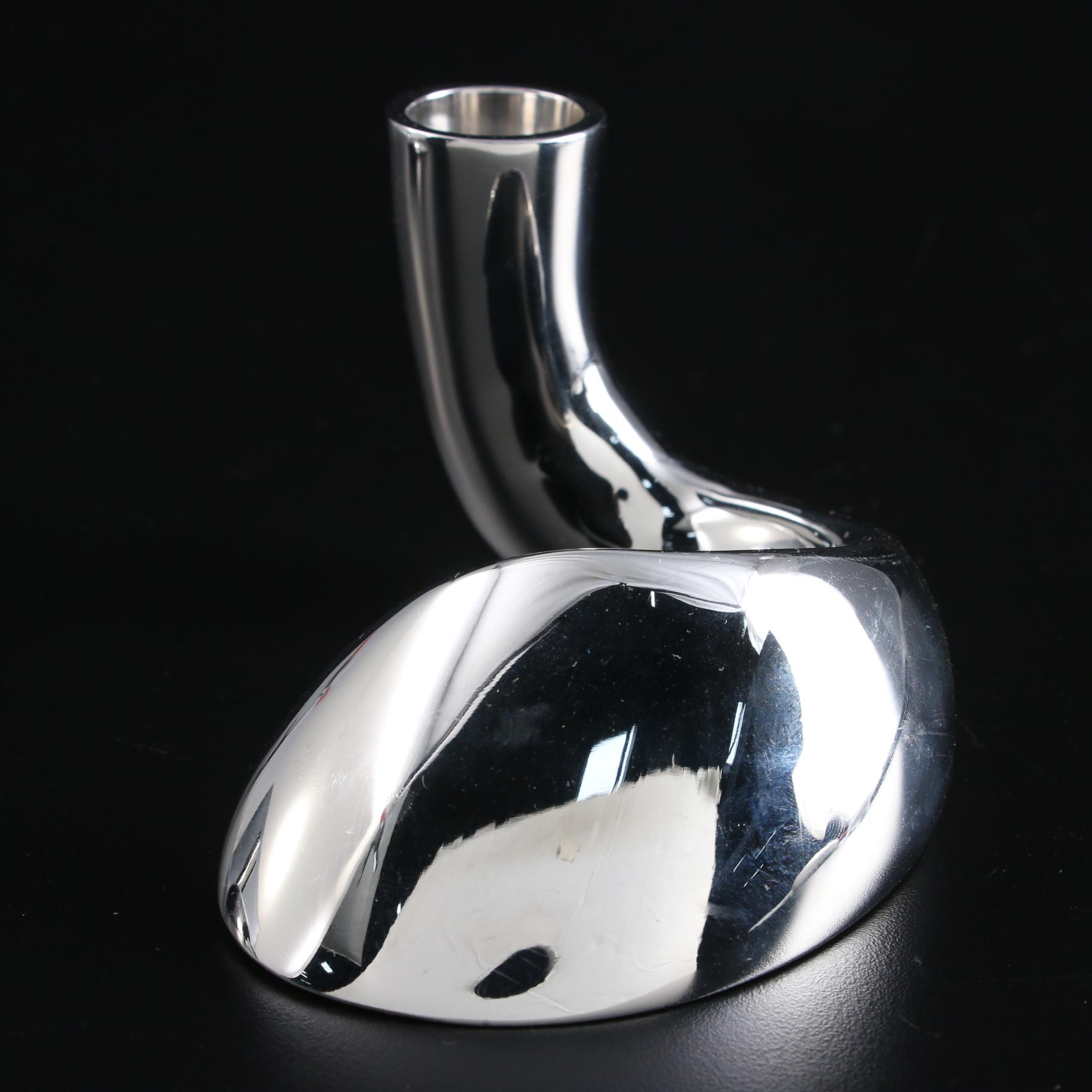 Georg Jensen Danish Modern Candle Holders Designed by Helle Damkjaer