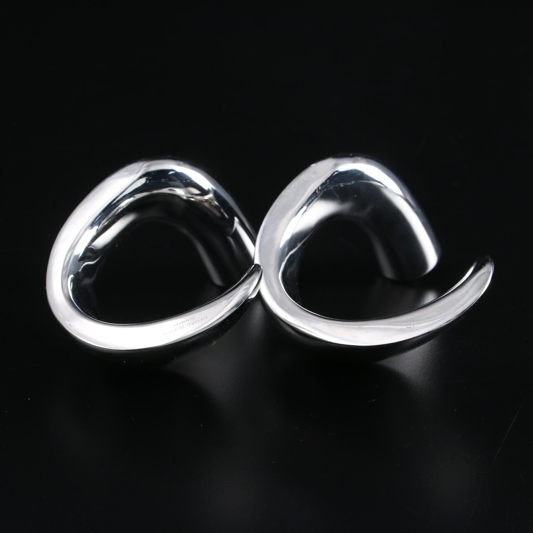 Georg Jensen Danish Modern Candle Holders Designed by Helle Damkjaer