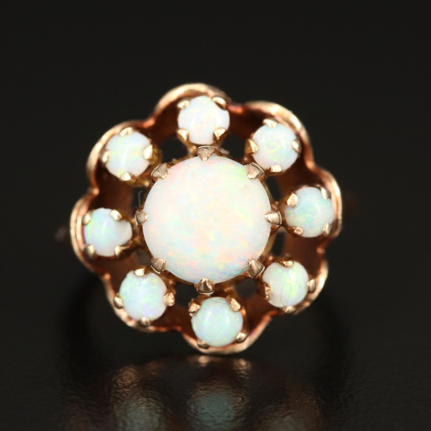Vintage 14K Opal Ring