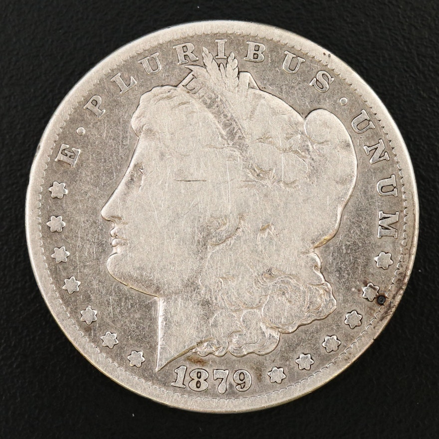Key Date Low Mintage 1879-CC Morgan Silver Dollar