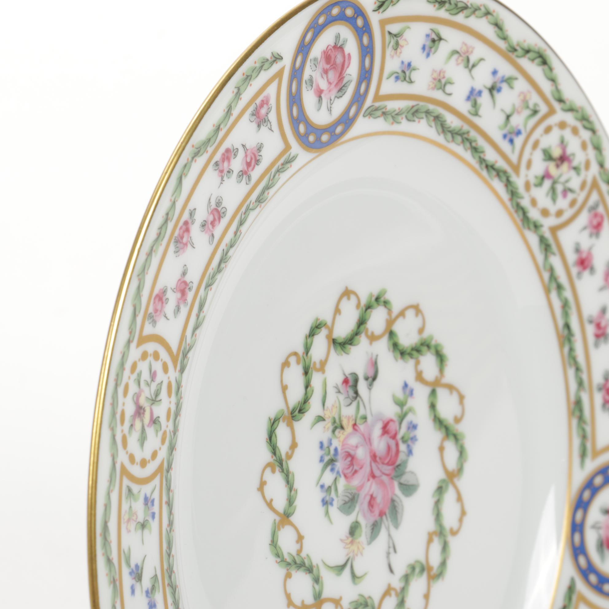 Haviland Limoges "Louveciennes" Porcelain Plates, 1970s