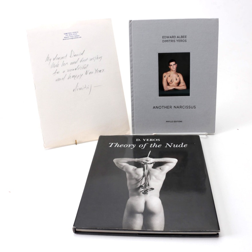 Signed "Another Narcissus" and "Theory of the Nude" by Dimitris Yeros