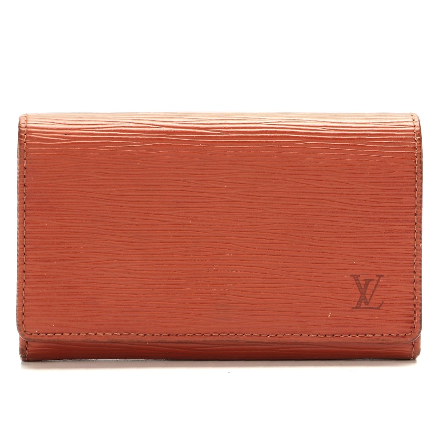 Louis Vuitton Porte-Monnaie Billets Trésor in Kenyan Fawn Epi Leather