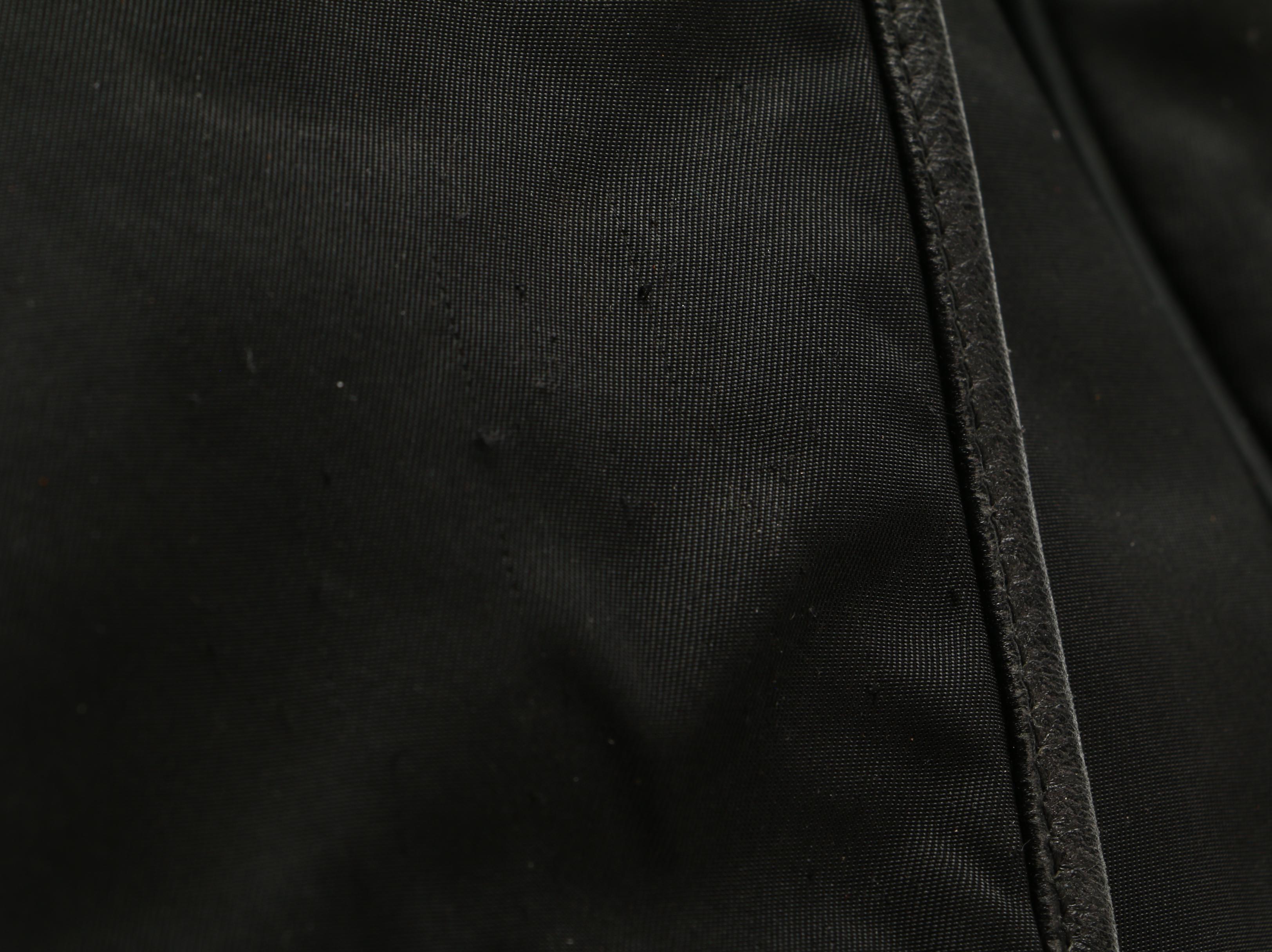 Prada Messenger Bag in Black Tessuto Nylon and Saffiano Leather Trim