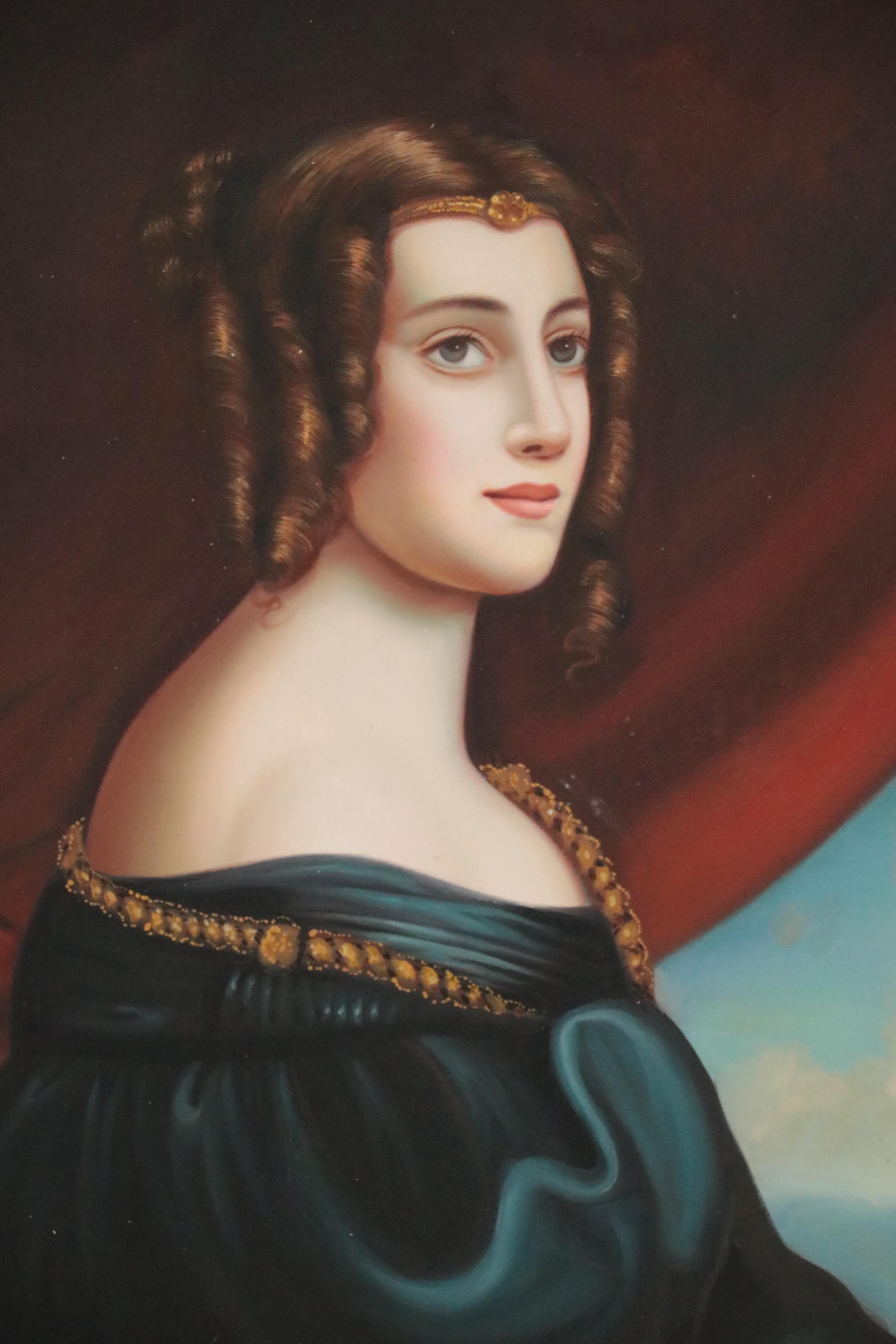 Oil Painting after Joseph Karl Stieler "Lady Jane Elizabeth Digby"