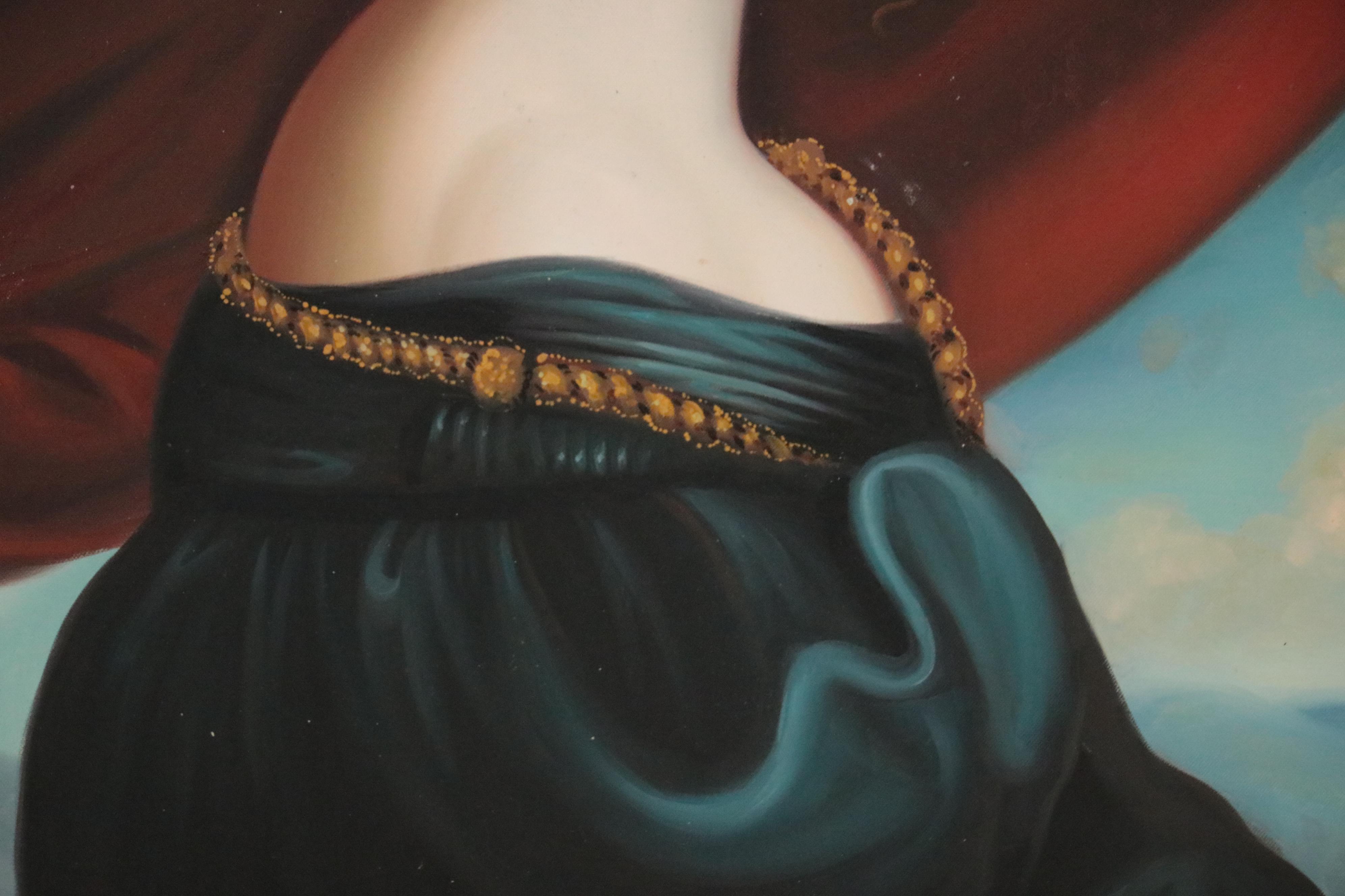 Oil Painting after Joseph Karl Stieler "Lady Jane Elizabeth Digby"