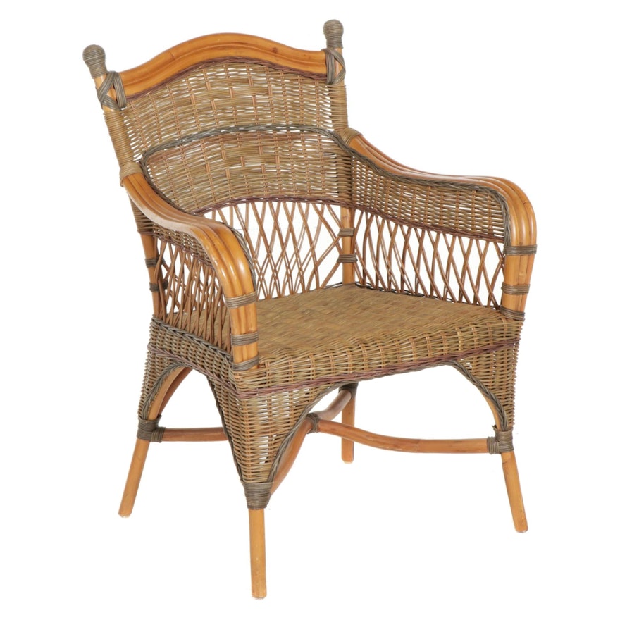 Lafko Designs Bentwood and Cane Armchair, Late 20th Century