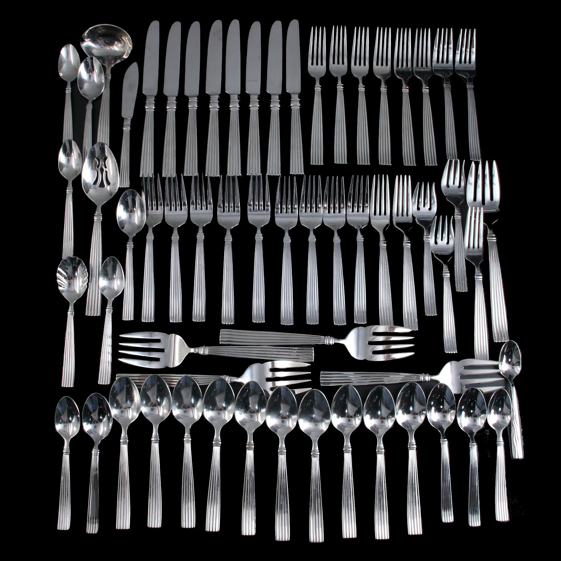 Reed & Barton "Crescendo and Crescendo II" Stainless Steel Flatware